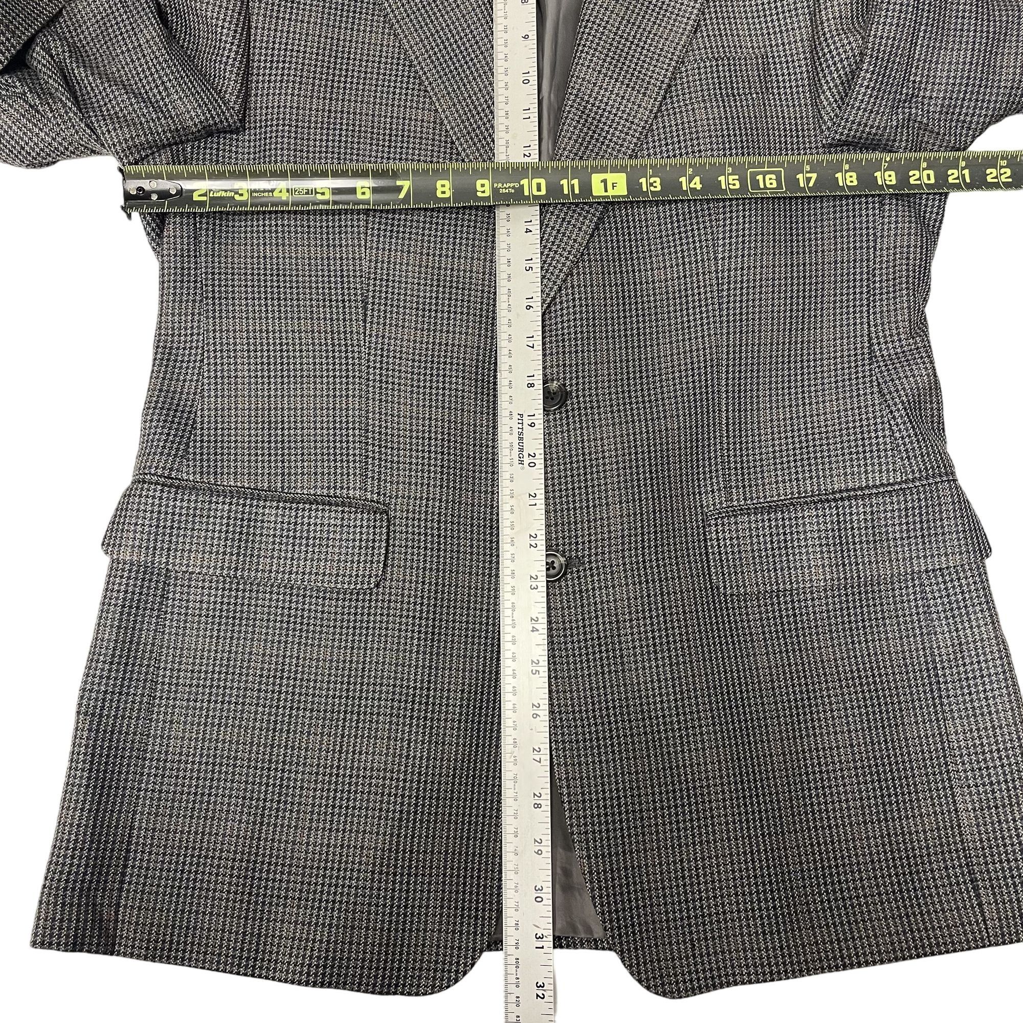 Chaps Ralph Lauren Chaps Ralph Lauren HOUNDSTOOTH Overcheck SILK Sport Coat Size 38R - 8 Thumbnail