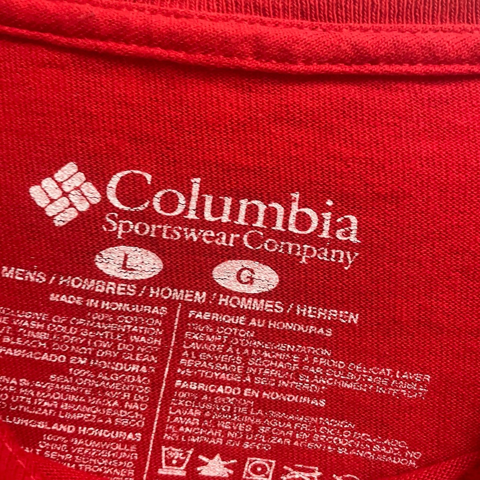 Columbia Columbia Mens Size Large Red Graphic Tee Logo Sleeve Gorp Size US L / EU 52-54 / 3 - 3 Thumbnail