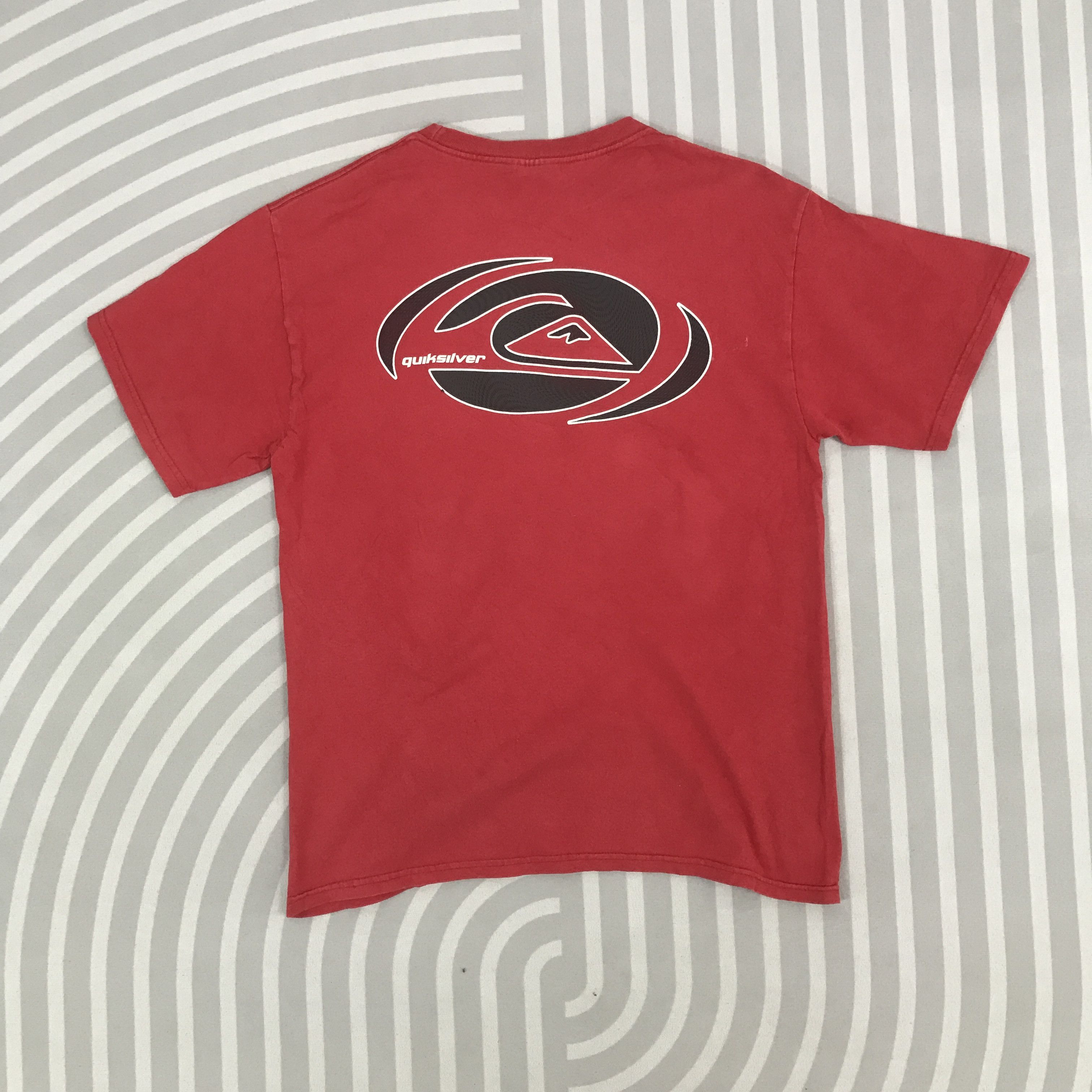 Quiksilver × Vintage Vintage Quiksilver Big Logo Red T-shirt Size US XL / EU 56 / 4 - 1 Thumbnail