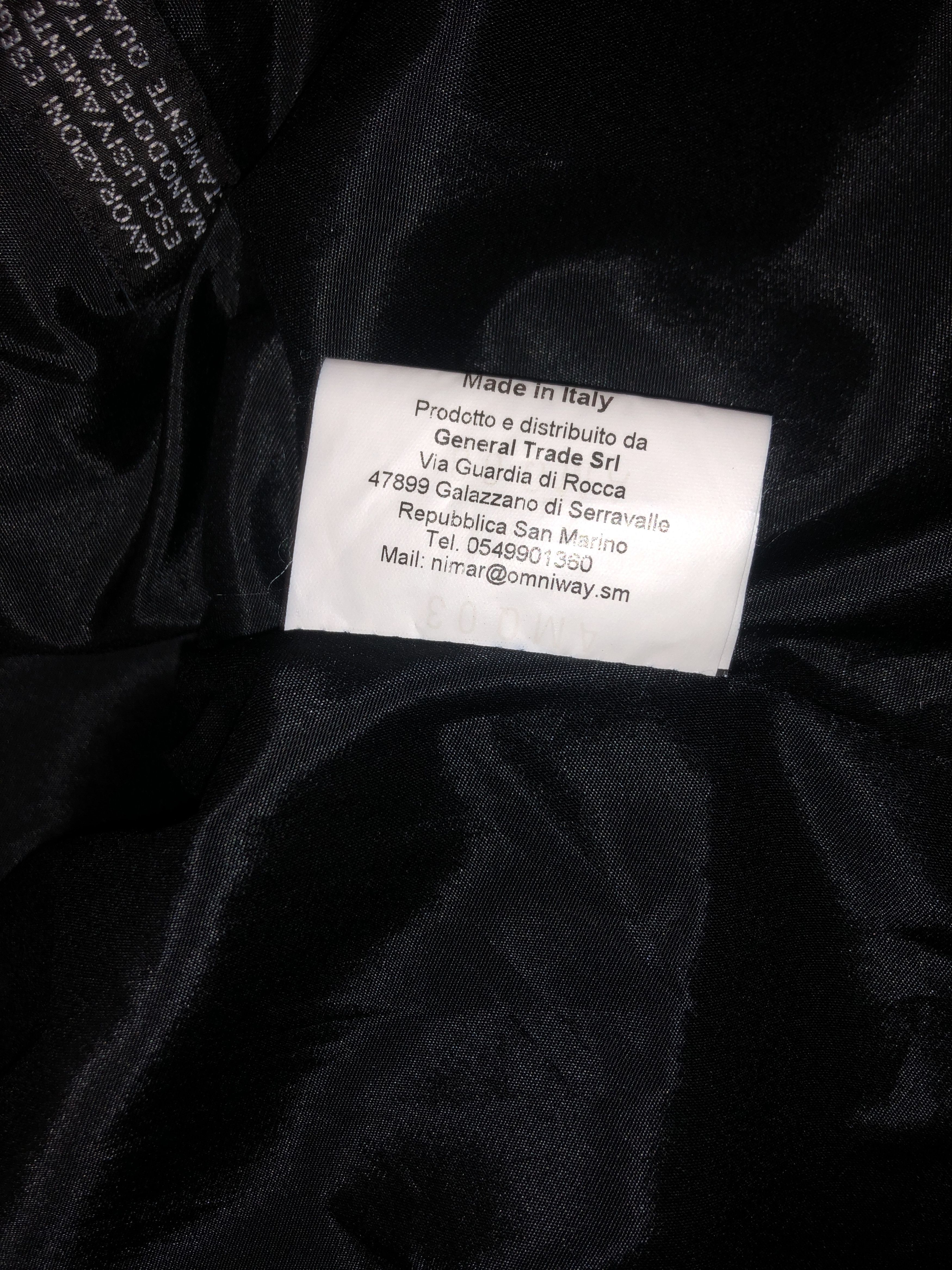 Alexander McQueen Black Velvet Embellished Jacket Size M / US 6-8 / IT 42-44 - 11 Thumbnail