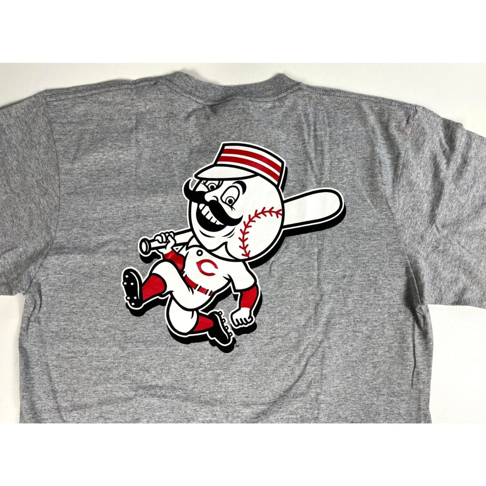 Nike VINTAGE Nike Team MLB Cincinnati Reds T-Shirt Men’s Medium Gray Double-Sided 2007 Shirt Sports Logo Nike Mens XS? Size US M / EU 48-50 / 2 - 4 Thumbnail
