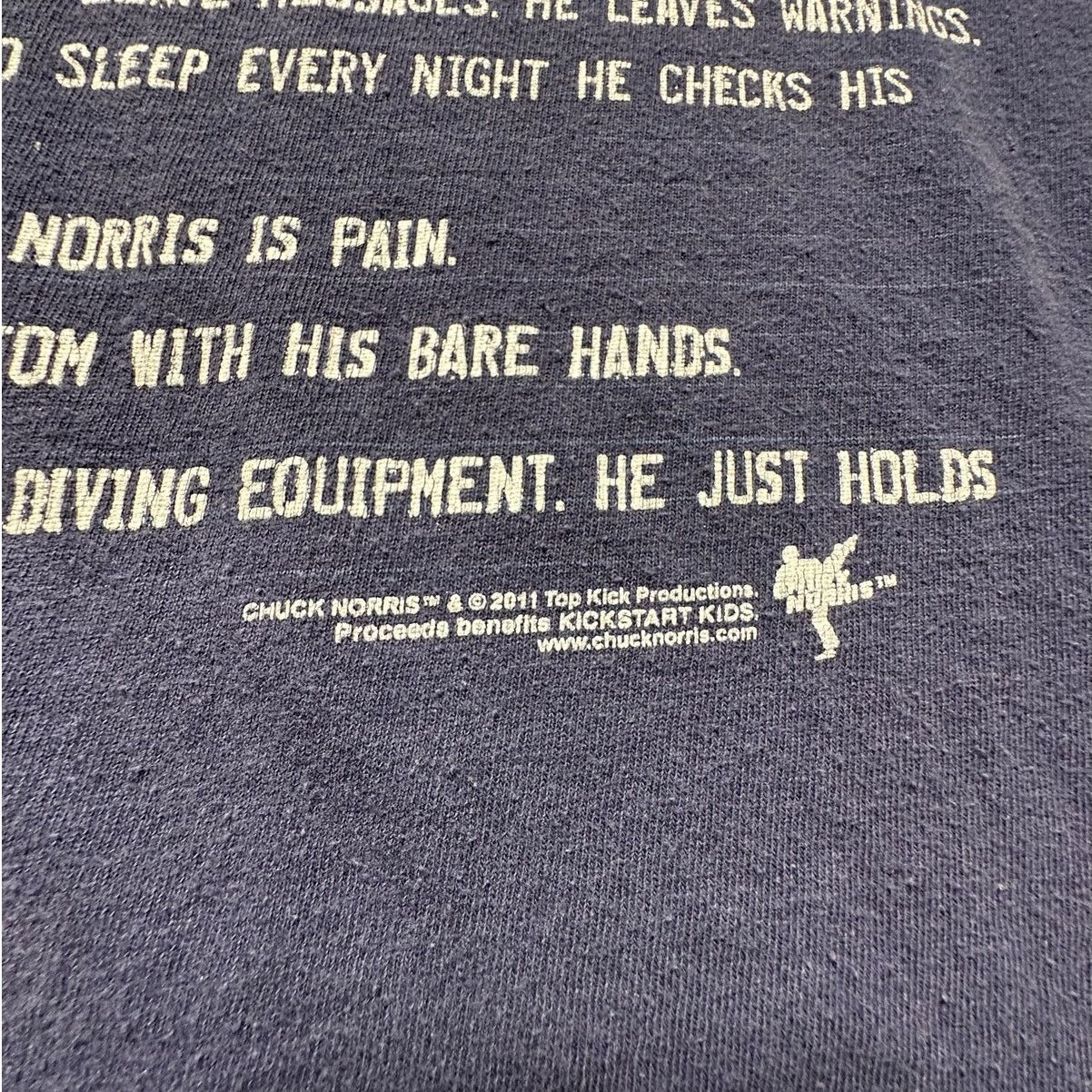 Delta Vintage 2011 Delta Pro Weight Chuck Norris T-shirt Size US M / EU 48-50 / 2 - 5 Thumbnail
