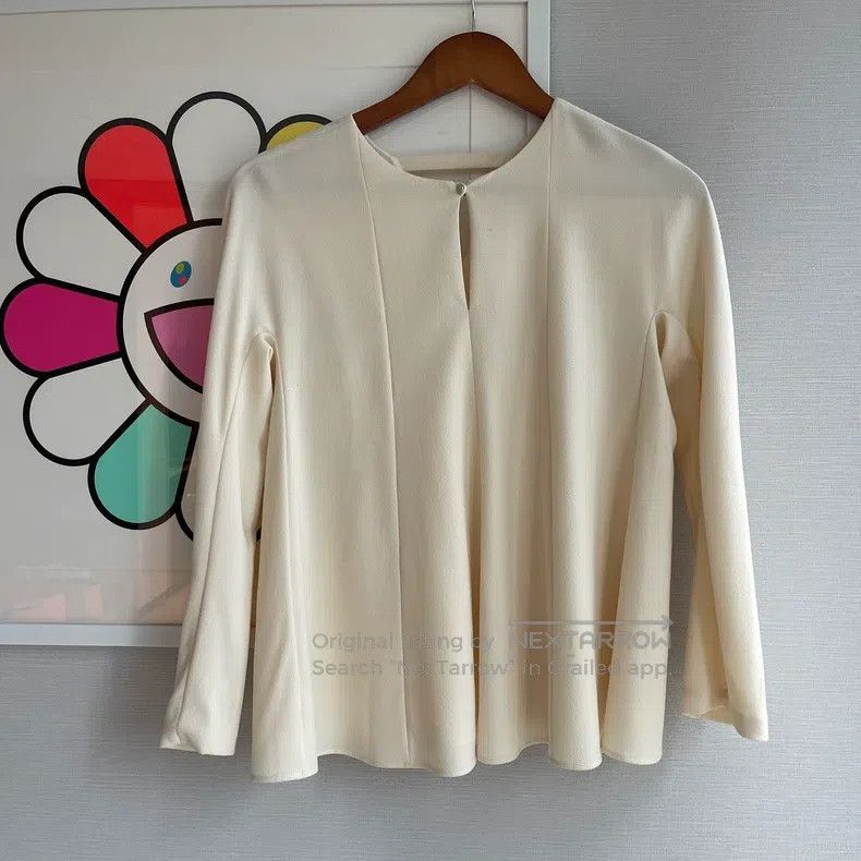 Hermes Hermes Double-Layered Real Silk Mulberry Silk Top Size XS / US 0-2 / IT 36-38 - 2 Thumbnail