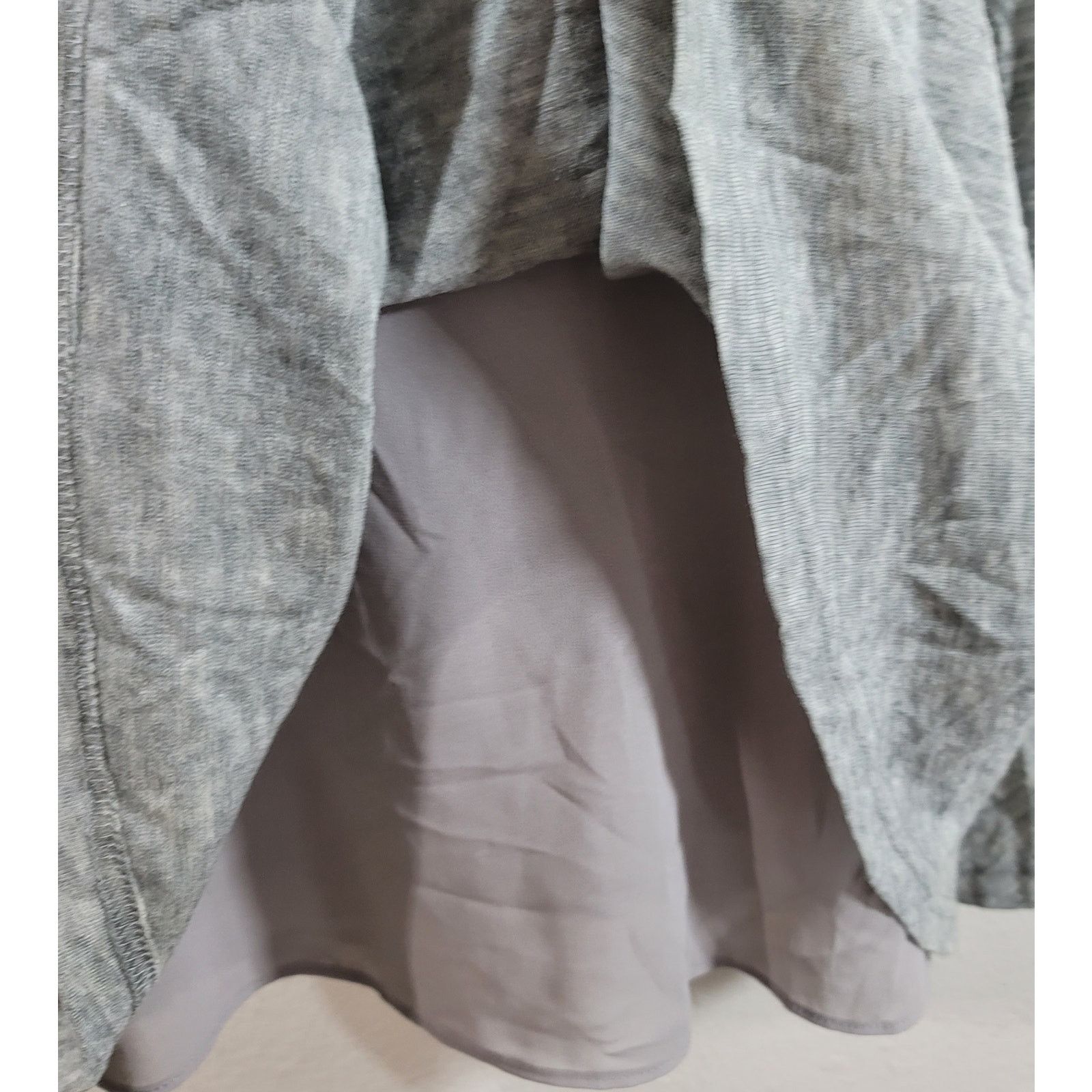 Other Umgee Gray Heathered Layered Hem Scoop Neck Medium Size M / US 6-8 / IT 42-44 - 7 Thumbnail
