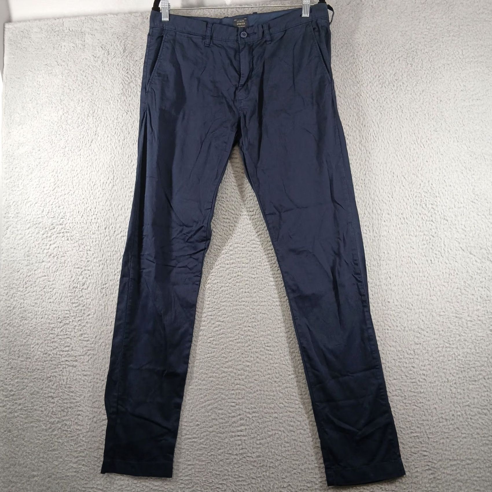 J.Crew J. Crew Stretch Chino Pants Slim Fit Navy Blue 32x34 Men Casual Workwear Chino Slim Fit Pockets Zipper Button Logo Size US 32 / EU 48 - 2 Thumbnail
