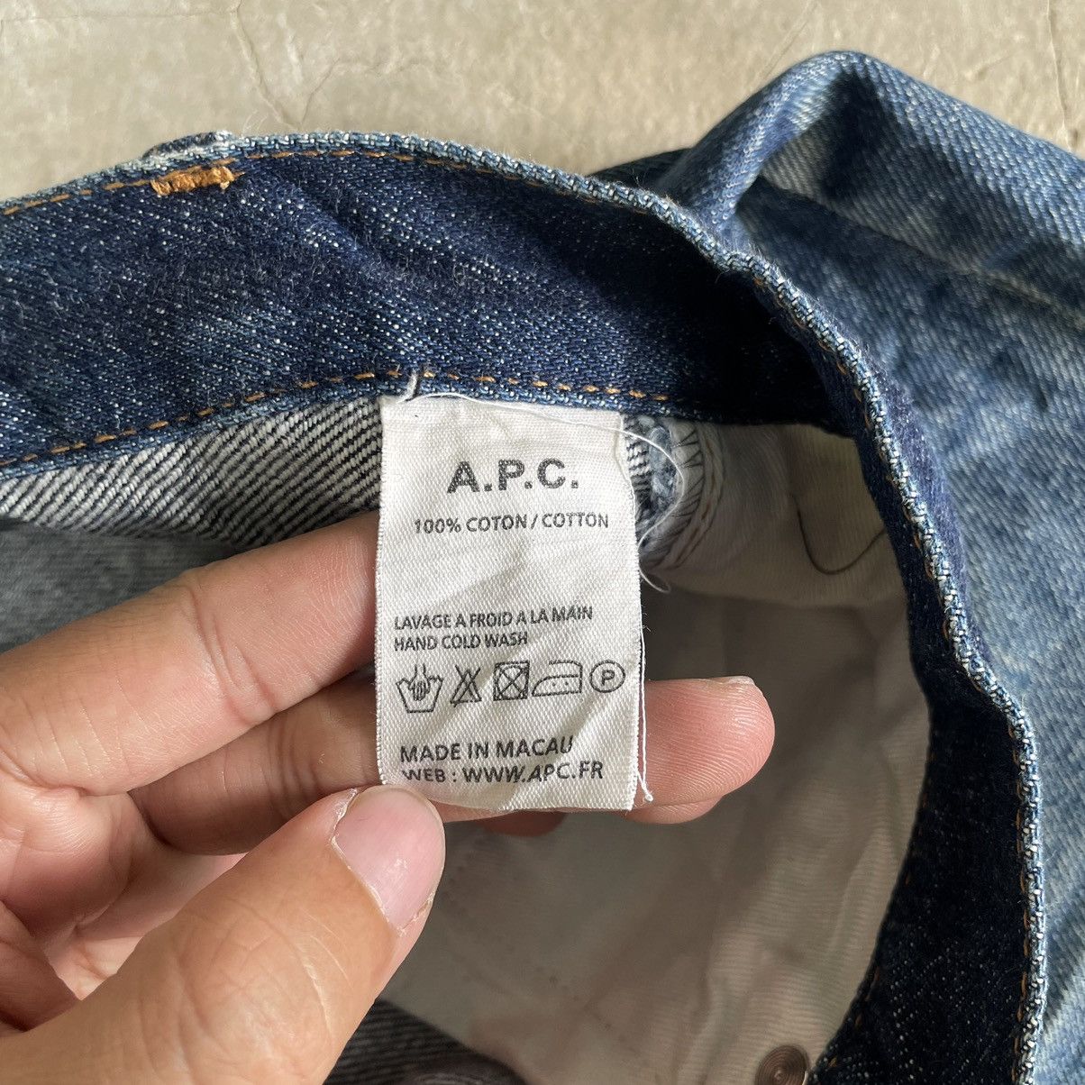 A.P.C. A.P.C. Selvedge Japan Raw Denim Indigo Distressed Jeans APC Size US 36 / EU 52 - 11 Thumbnail