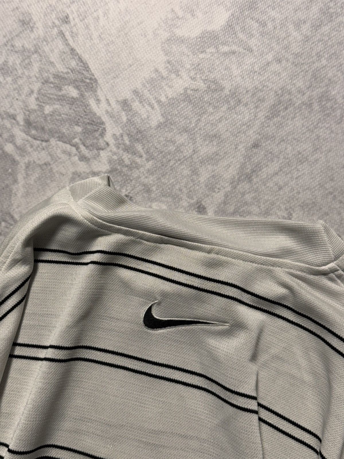Nike × Vintage 90s Nike Vintage Center Swoosh Oversize Drill T-shirt Y2K Size US M / EU 48-50 / 2 - 9 Thumbnail