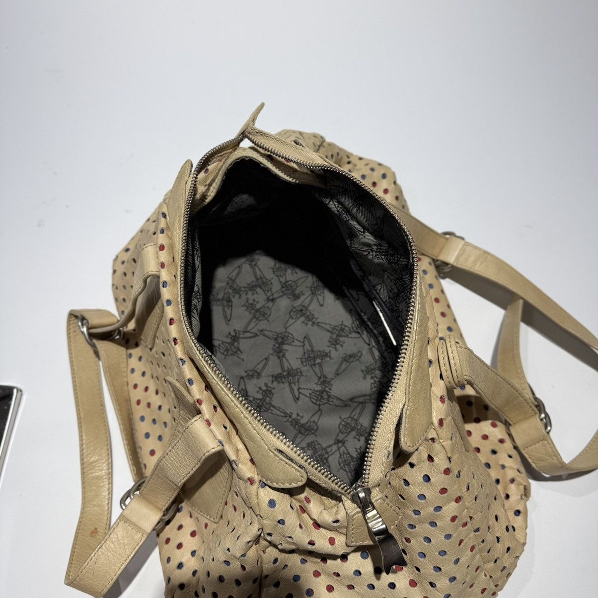 Vivienne Westwood Vivienne Westwood Perforated Leather Shoulder Bag Size ONE SIZE - 8 Thumbnail