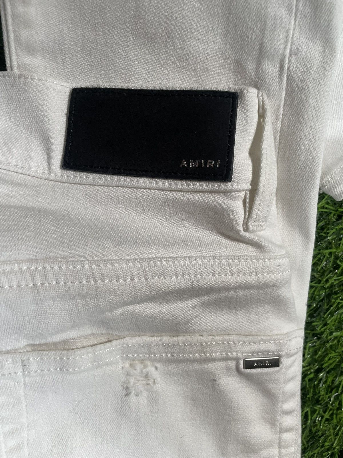 Amiri Amiri White MX1 IN ITALIAN STRETCH DENIM AMDNSY1091-100 Size US 28 / EU 44 - 4 Thumbnail