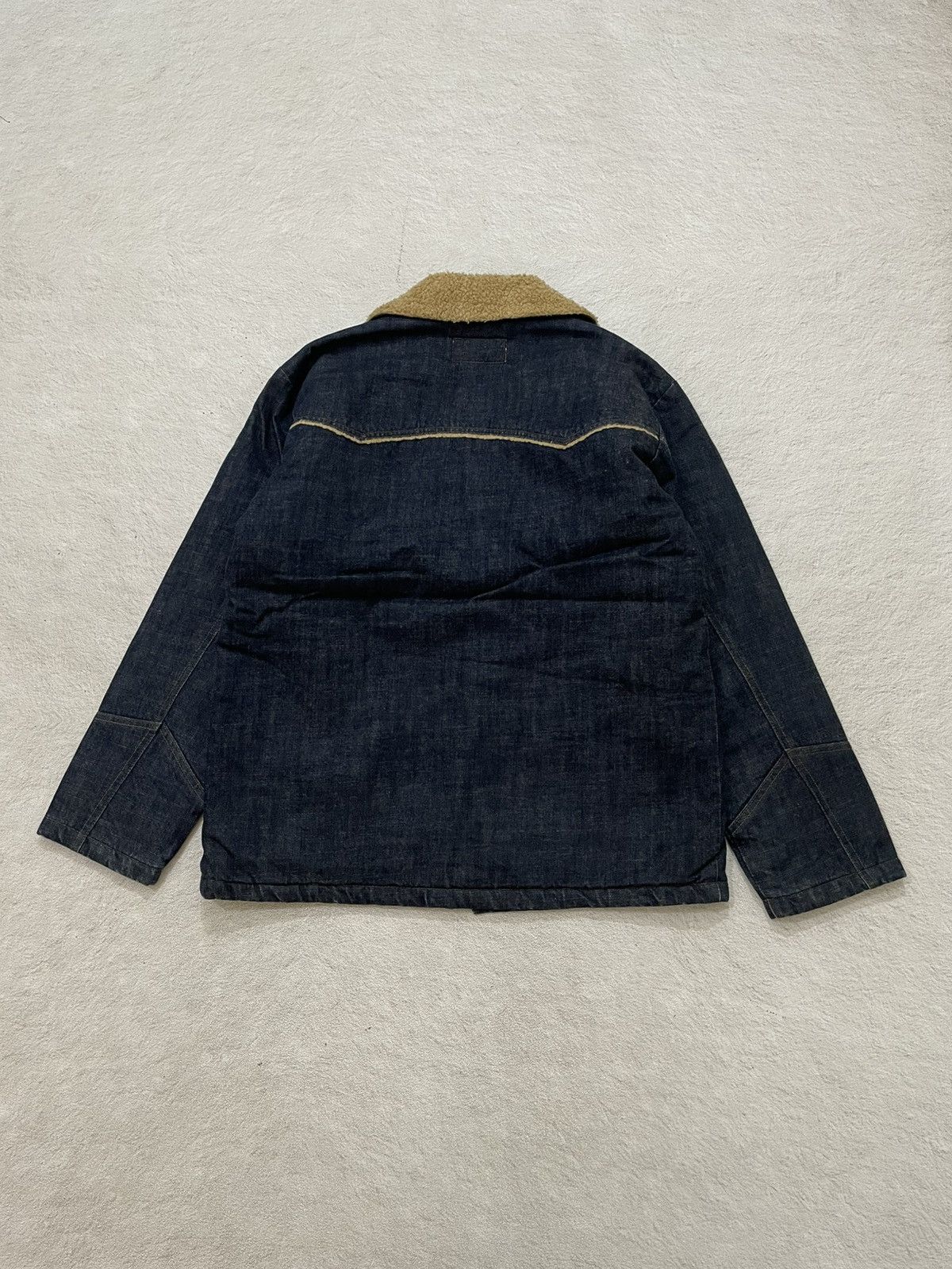 14th Addiction 2000s Levis Raw Denim Jacket Collar Heavy Weight Y2K Japan Size US XL / EU 56 / 4 - 7 Thumbnail
