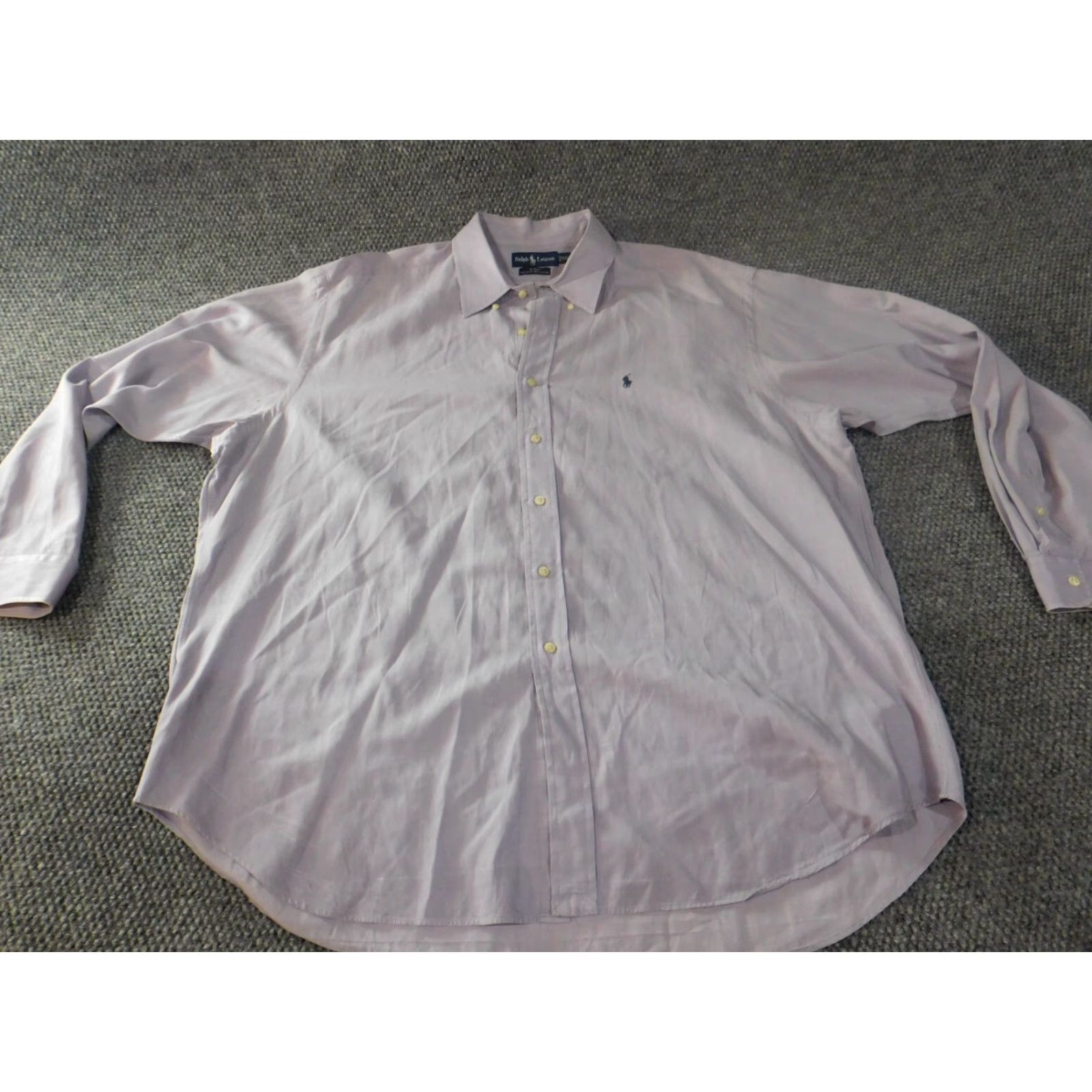 Ralph Lauren Ralph Lauren Mens Shirt 2XL Purple Button-Up Collar Down Casual Pony Logo Button-Down Long Sleeve Knit Cotton Size US XXL / EU 58 / 5 - 2 Thumbnail