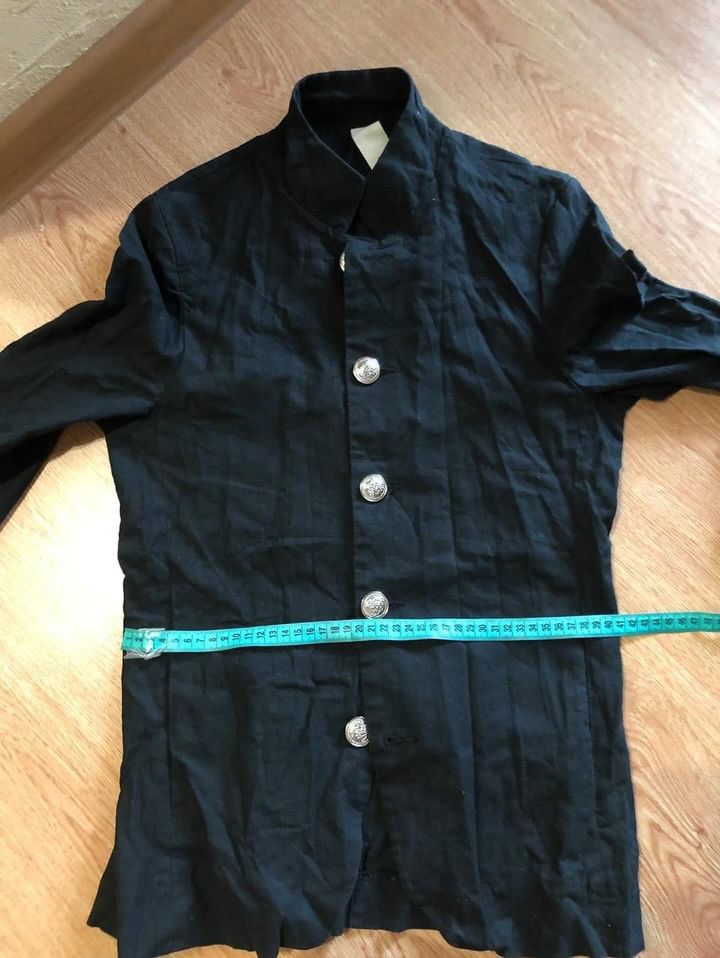 Kazuyuki Kumagai Attachment Linen Long Sleeve Overshirt Cardigan Jacket Shirt Blazer S Size US XS / EU 42 / 0 - 12 Thumbnail