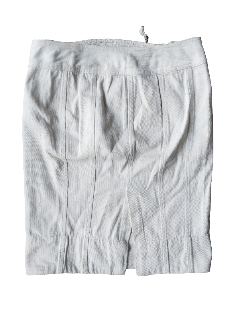 Diesel Diesel White Embroidered Denim Skirt (Y2K Archive) Size 26" / US 2 / IT 38 - 6 Thumbnail