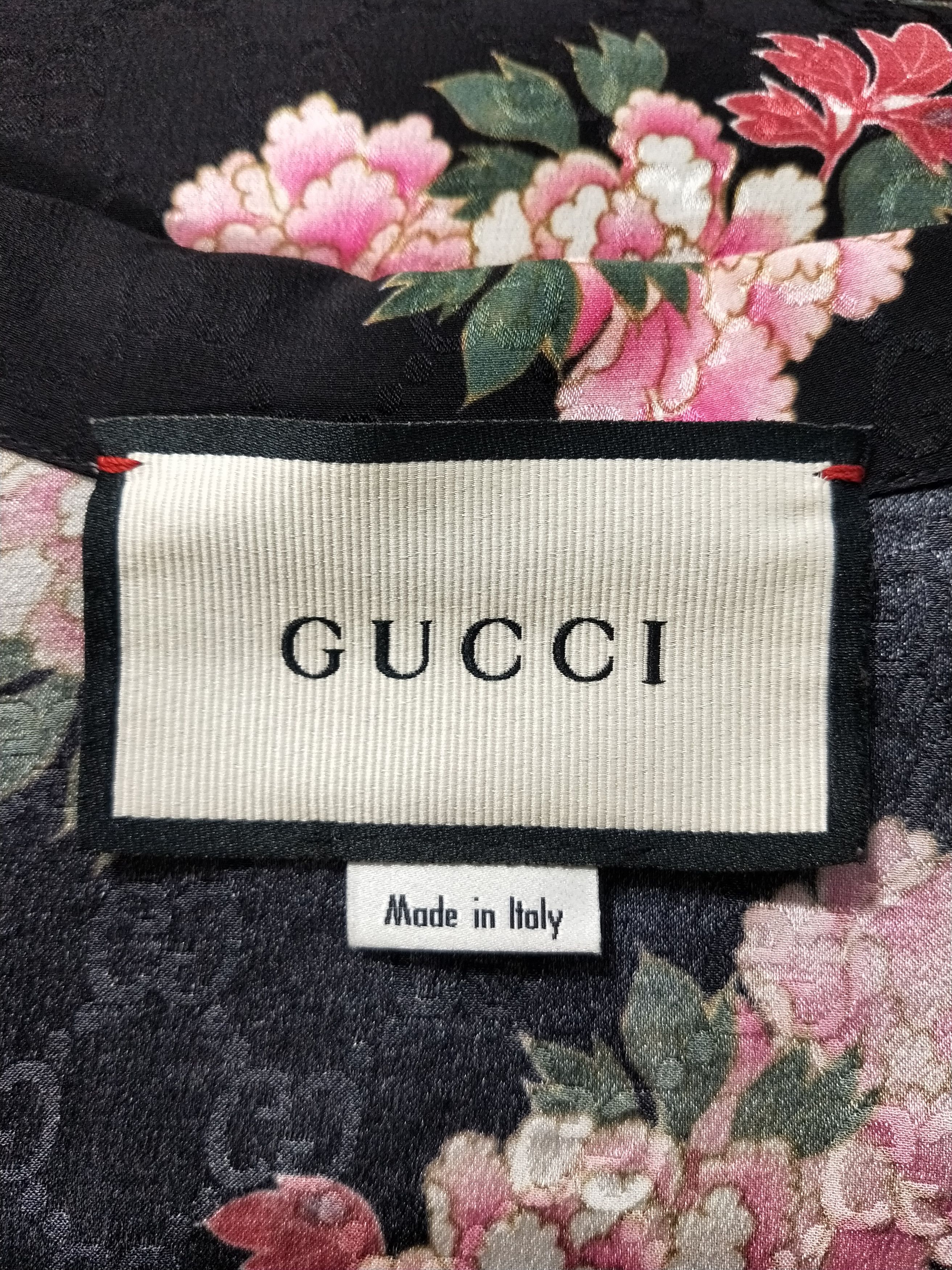 Gucci Peony Print Silk Shirt Size US M / EU 48-50 / 2 - 4 Thumbnail