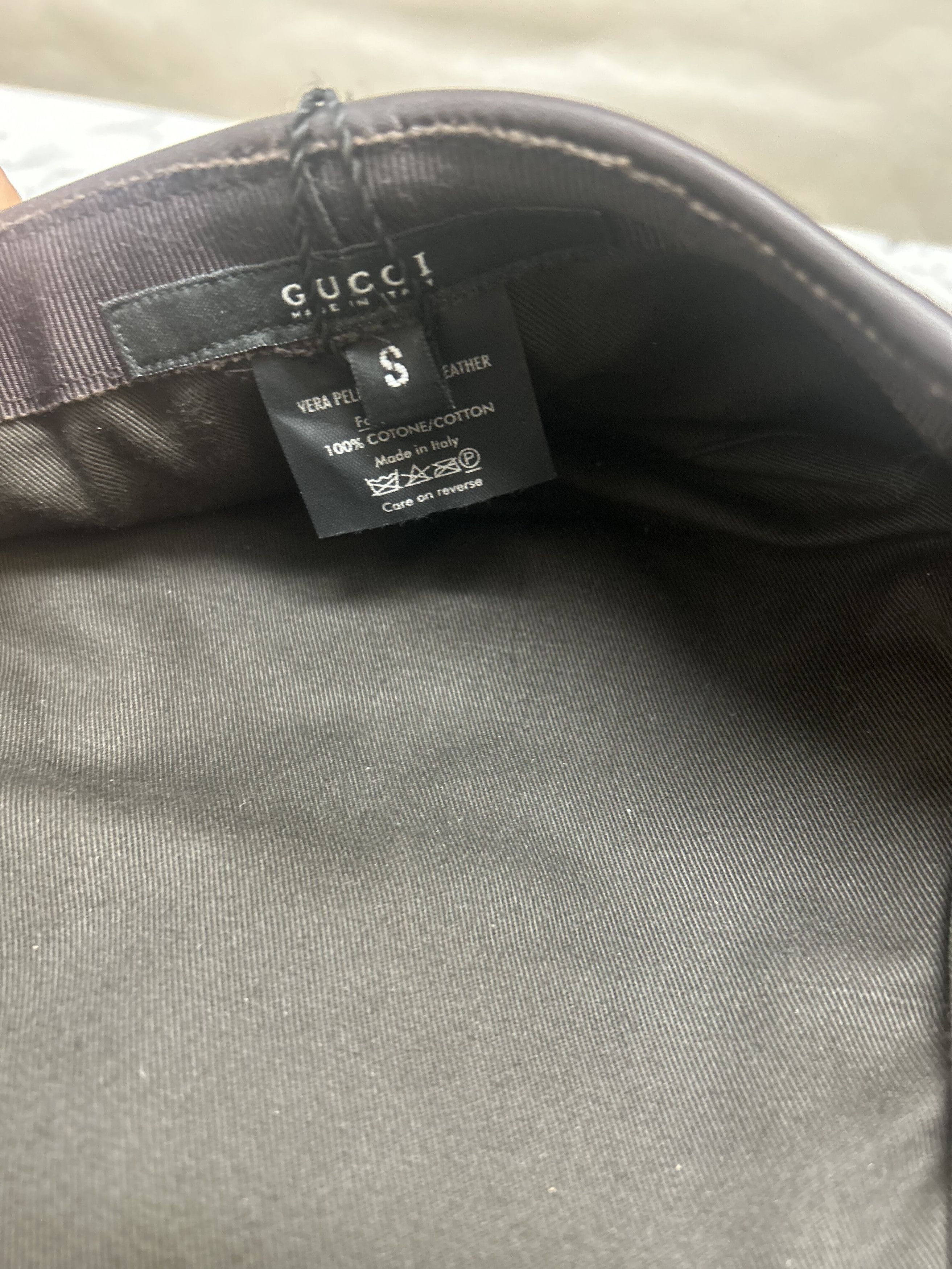 Gucci Gucci Leather GG Embossed Driver Hat Size 30 - 5 Thumbnail
