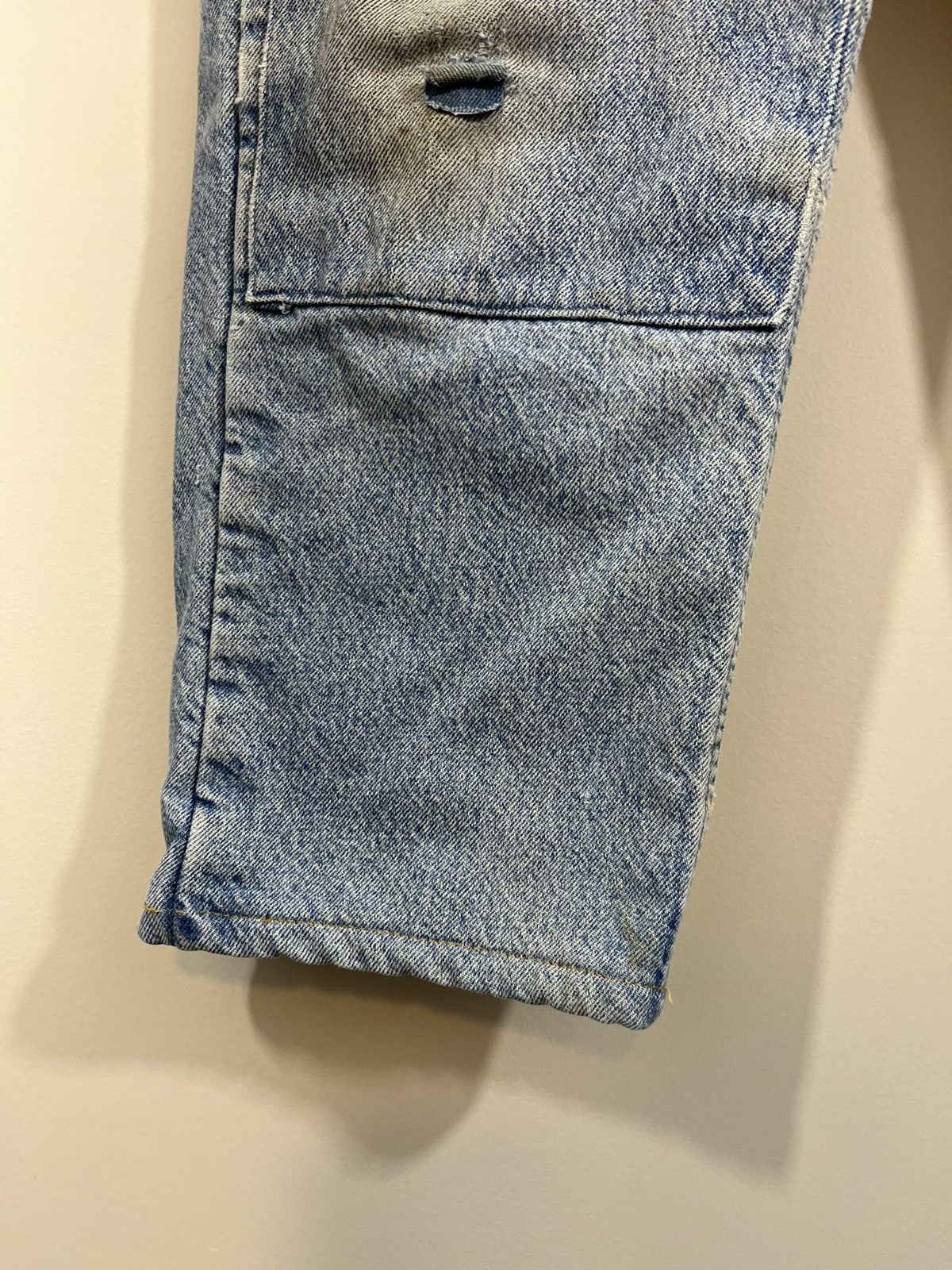 Carhartt Thrashed Patched Flannel Lined Distressed Jeans Size US 32 / EU 48 - 10 Thumbnail