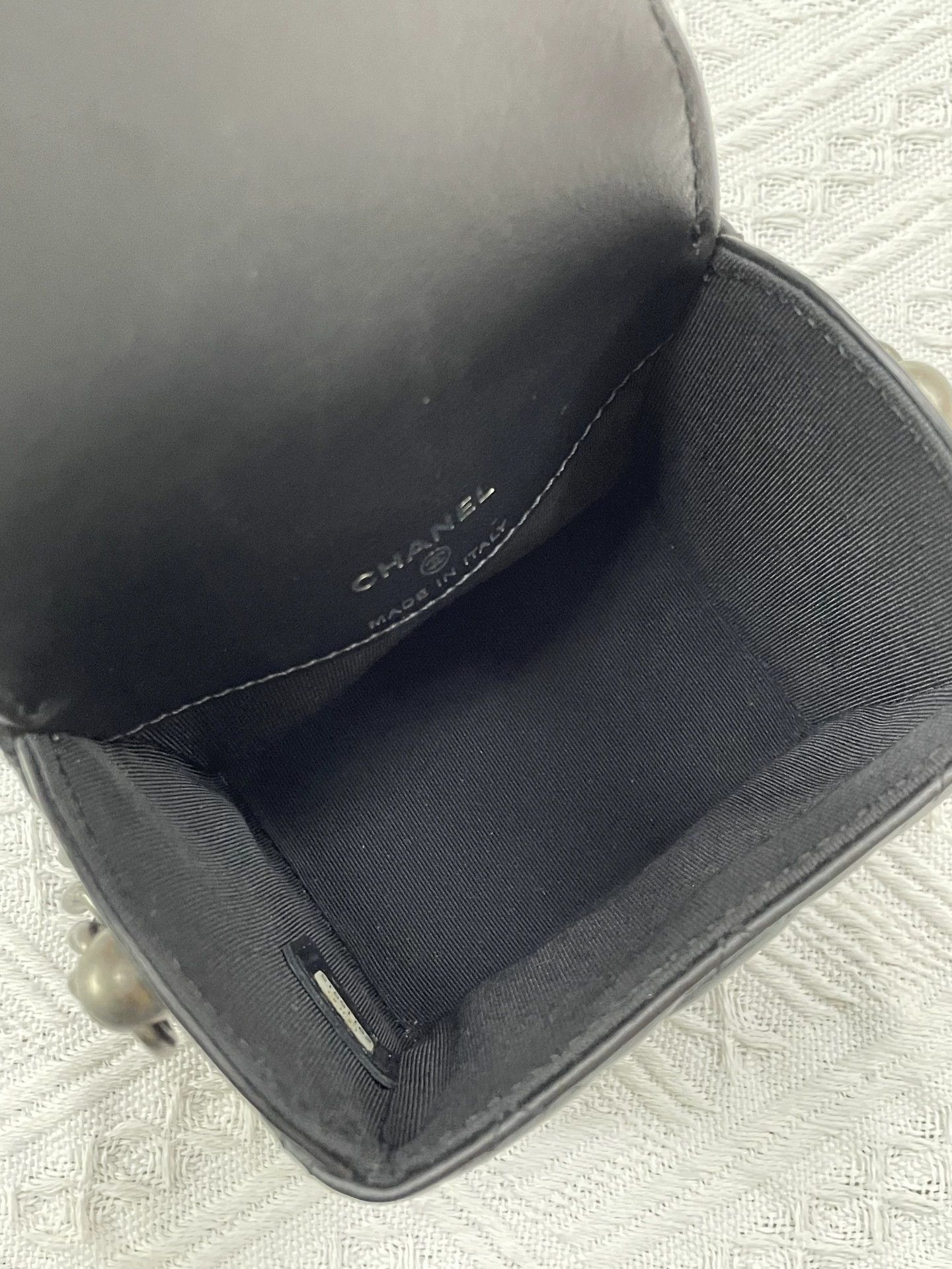 Chanel Chanel Black Mini Square Box Chain Bag w/ Card & Cert Size ONE SIZE - 6 Thumbnail