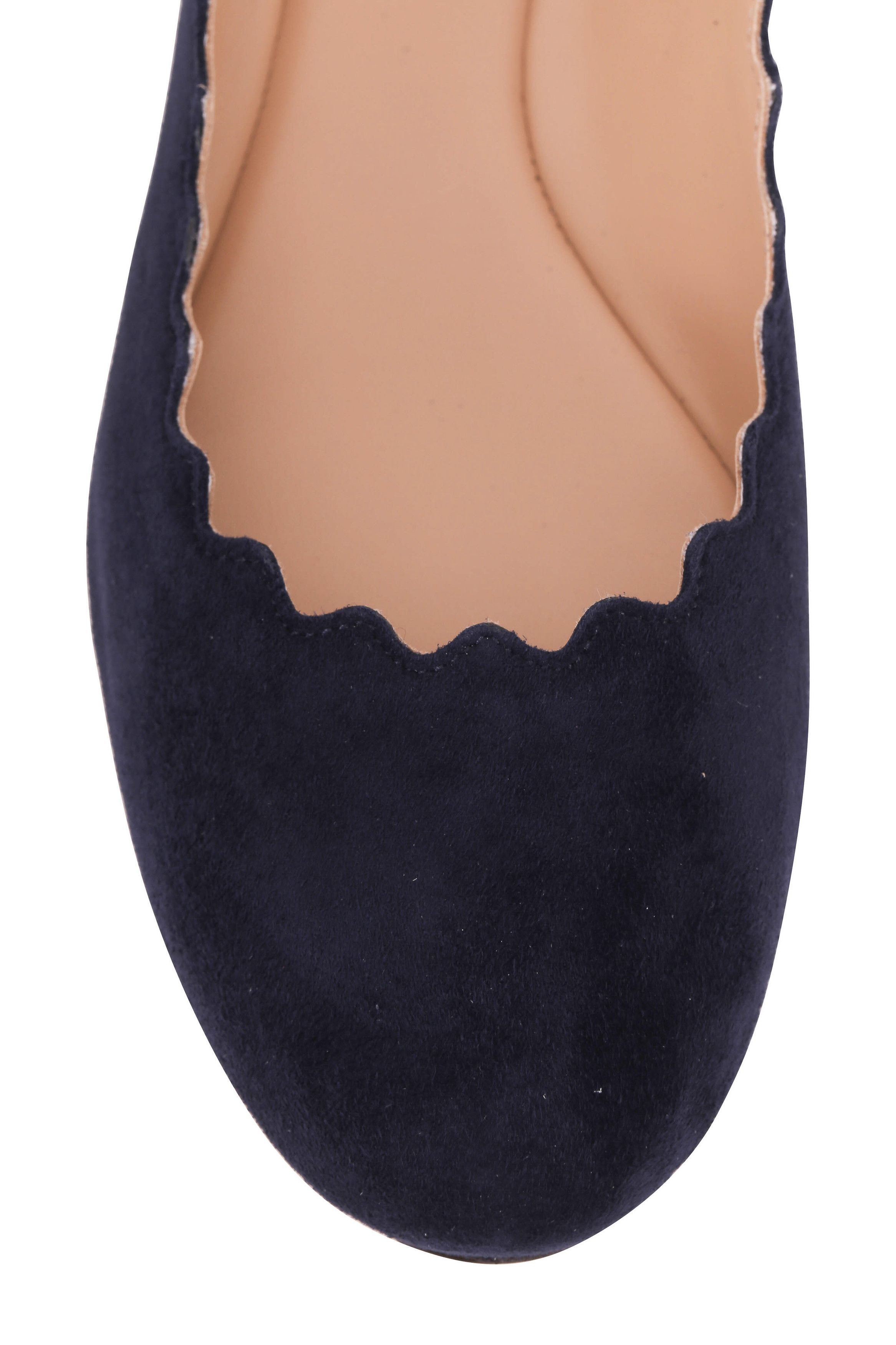 Chloe o1loc1c1024 Lauren Ballerinas in Blue Lagoon Size US 7 / IT 37 - 4 Thumbnail