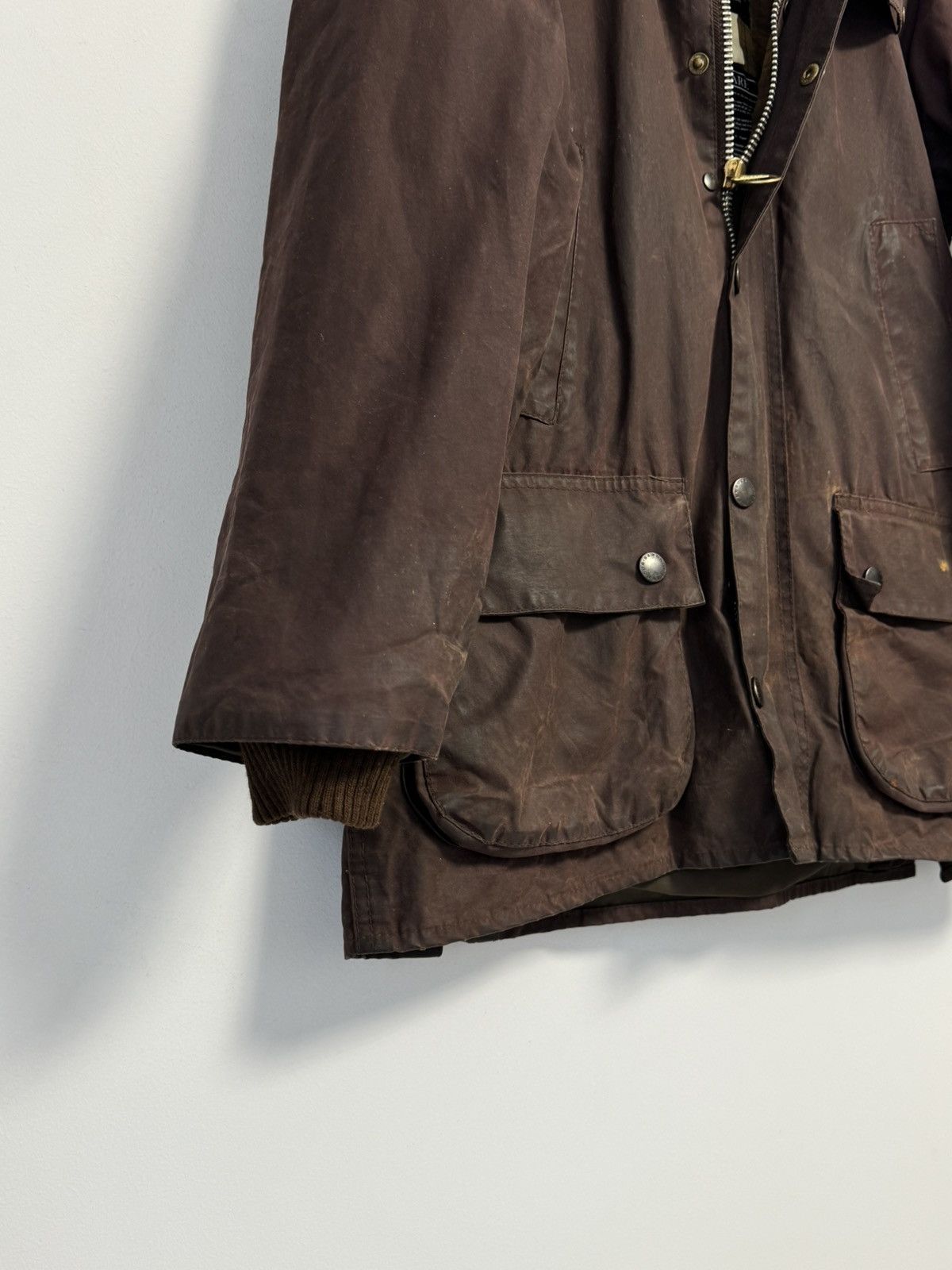 Barbour Vintage Barbour Bedale Wax Jacket Brown C38 England A103 Size US M / EU 48-50 / 2 - 8 Thumbnail