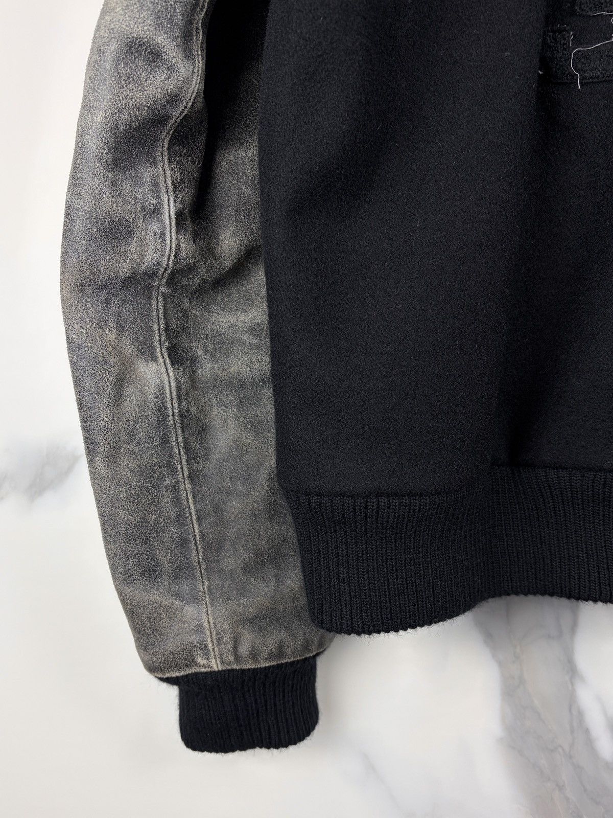 Raf Simons AW02 Raf Simons Virginia Creeper Leather Varsity Jacket Size US S / EU 44-46 / 1 - 8 Thumbnail