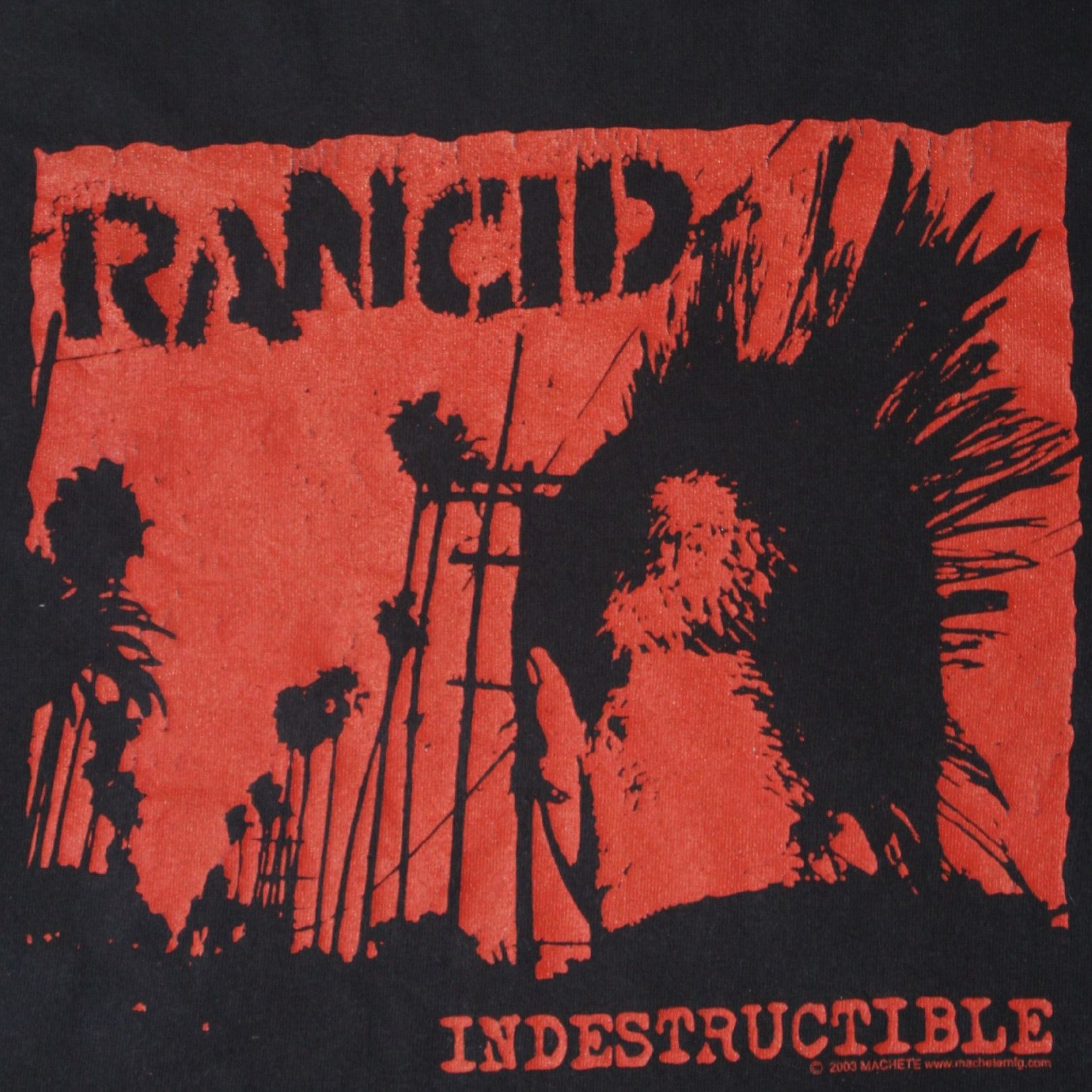 Vintage 2003 RANCID “INDESTRUCTIBLE” OFFICIAL BAND TEE Size US M / EU 48-50 / 2 - 7 Thumbnail