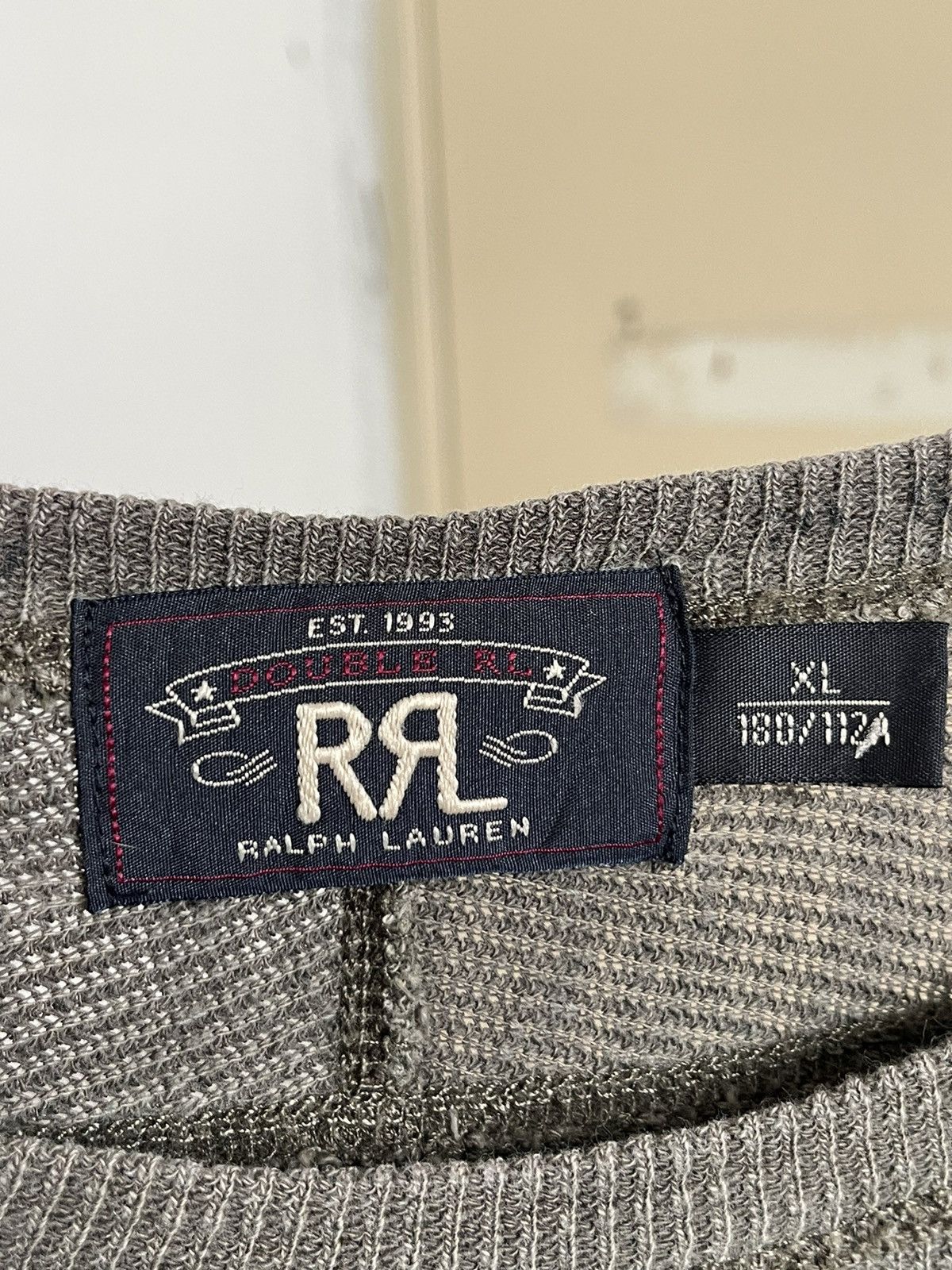 RRL Ralph Lauren RRL Ralph Lauren Waffle Knit Crewneck Thermal Longsleeve Size US XL / EU 56 / 4 - 4 Thumbnail