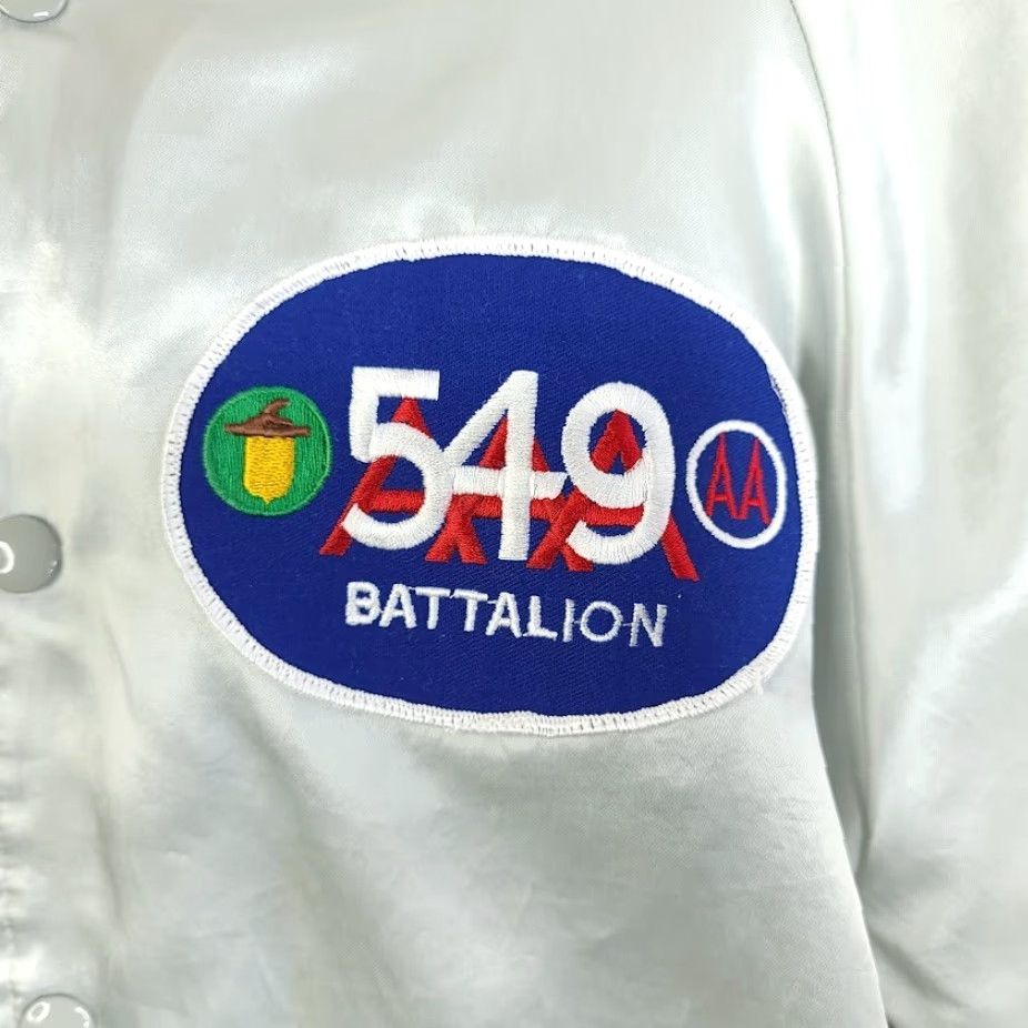 Vintage VINTAGE 549th Battalion Satin Bomber Jacket Mens Size Large 80s Made In USA Size US L / EU 52-54 / 3 - 3 Thumbnail
