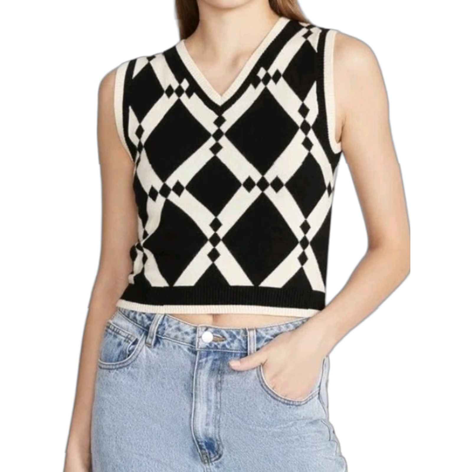 Steve Madden Steve Madden Sweater Vest - Women’s Siren - Size M - Black - NWT Size M / US 6-8 / IT 42-44 - 1 Thumbnail