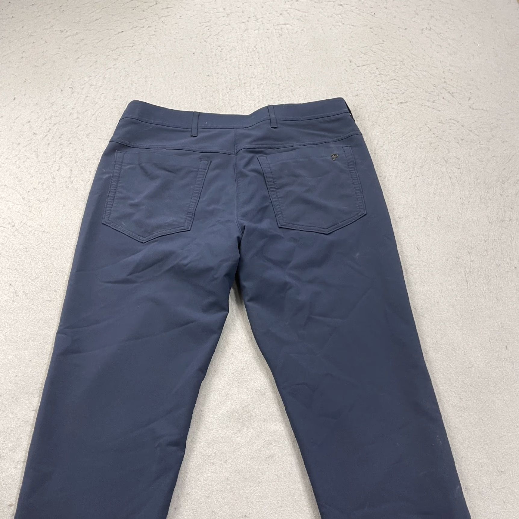 Vintage Public Rec Pants Mens 34x30 Blue Straight 5-Pocket Chino Casual Workwear City Preppy Sports Mens 34x30 Size US 34 / EU 50 - 7 Thumbnail