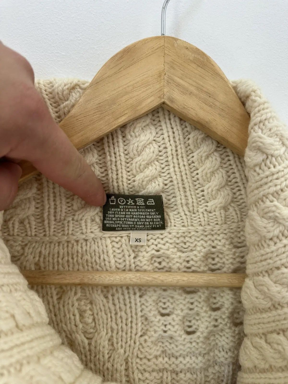 Autumn Cashmere Vintage Carraig Donn Knit Beige Womens Cardigan Size US XS / EU 42 / 0 - 9 Thumbnail