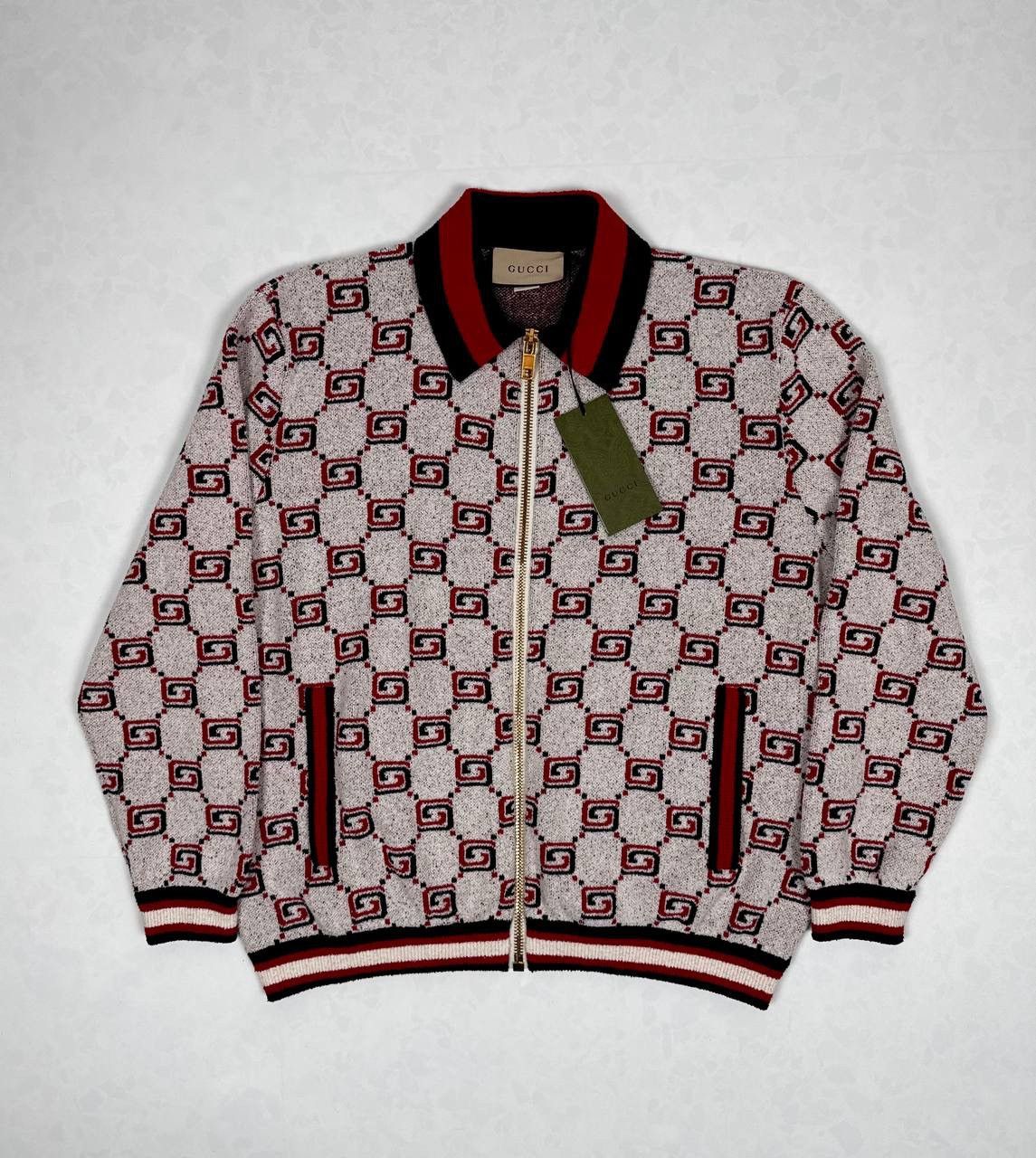 Gucci Gucci GG Monogram Zip Sweater Size US M / EU 48-50 / 2 - 1 Thumbnail