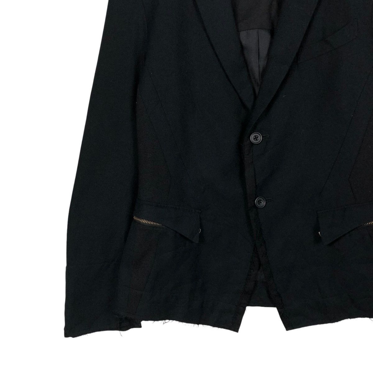 Japanese Brand 🔥ICONIC RICH BLACK CROPPED BIKER JACKET PPFM BONDAGE DESIGN Size US L / EU 52-54 / 3 - 6 Thumbnail
