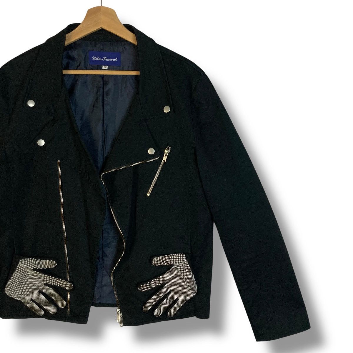 URBAN RESEARCH DOORS 🇯🇵 URBAN RESEARCH DOUBLE COLLAR PUNK GOTHIC JACKET Size US M / EU 48-50 / 2 - 4 Thumbnail