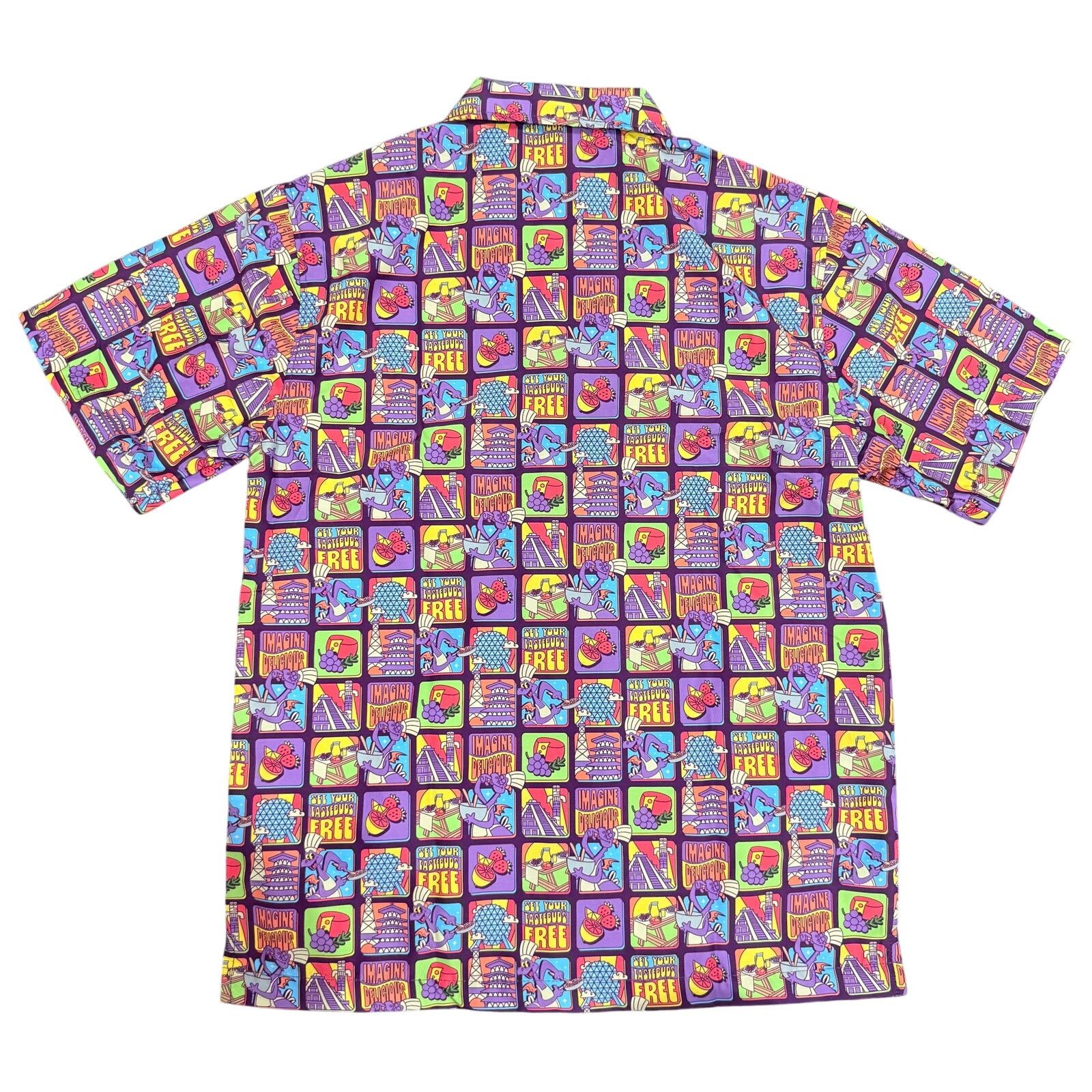 Disney Disney Adult Figment Food &Wine Festival Button Up Shirt Size US M / EU 48-50 / 2 - 4 Thumbnail
