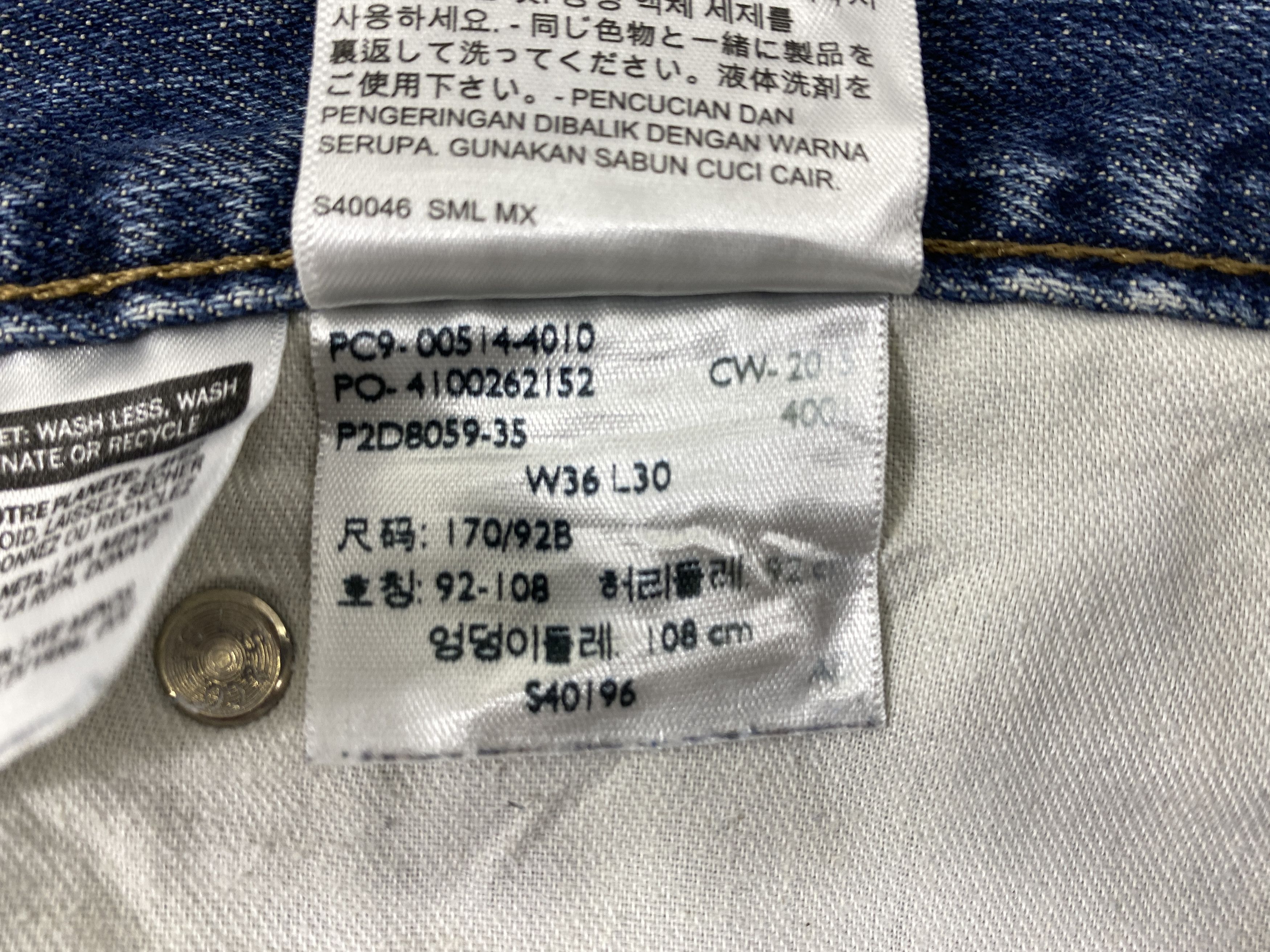 Levi's Distressed Blue Vintage Levi's 514 35x29 Denim -JN1711 Size US 35 - 10 Thumbnail
