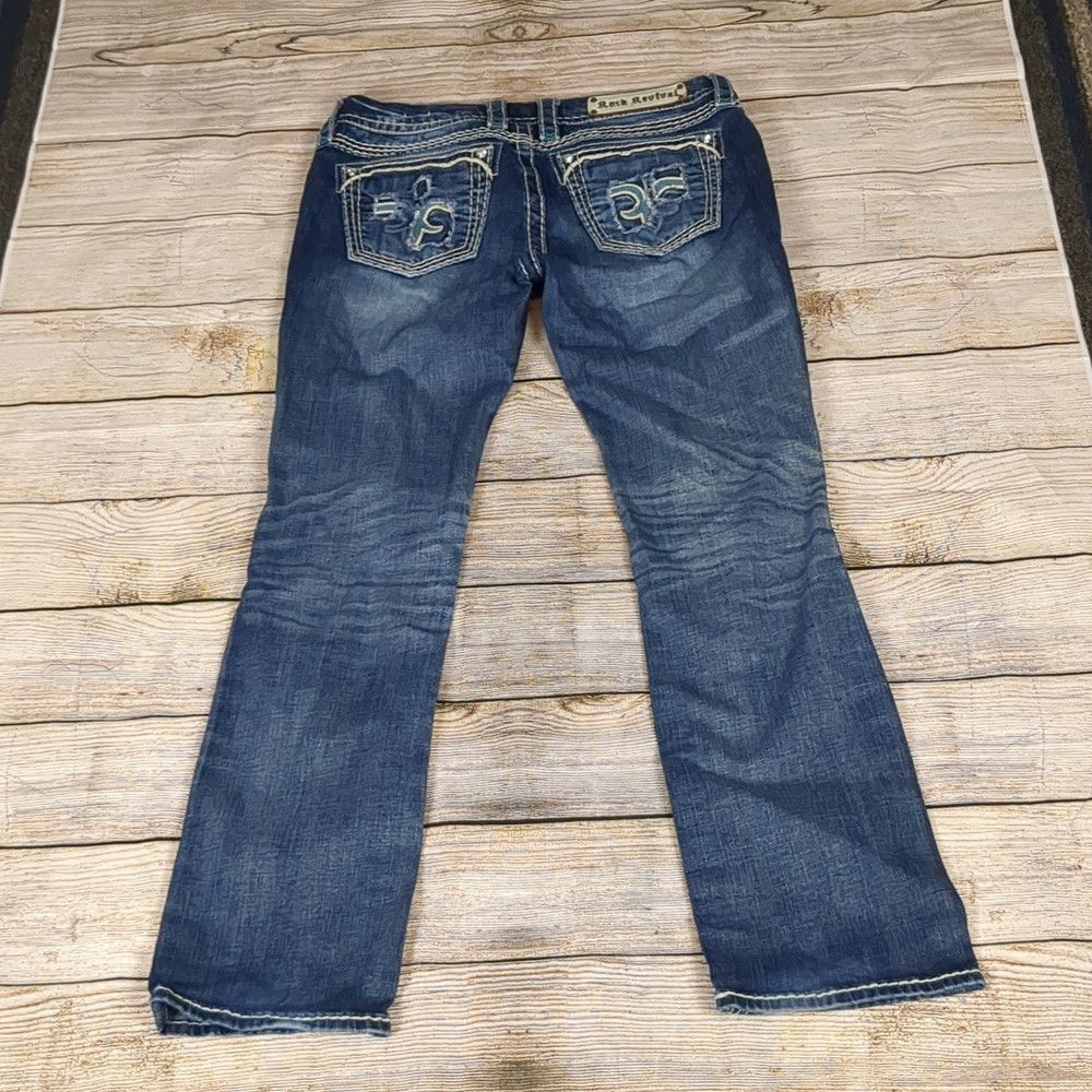 Rock Revival Rock revival distressed Stacey straight jeans size 30 Size 30" / US 8 / IT 44 - 5 Thumbnail