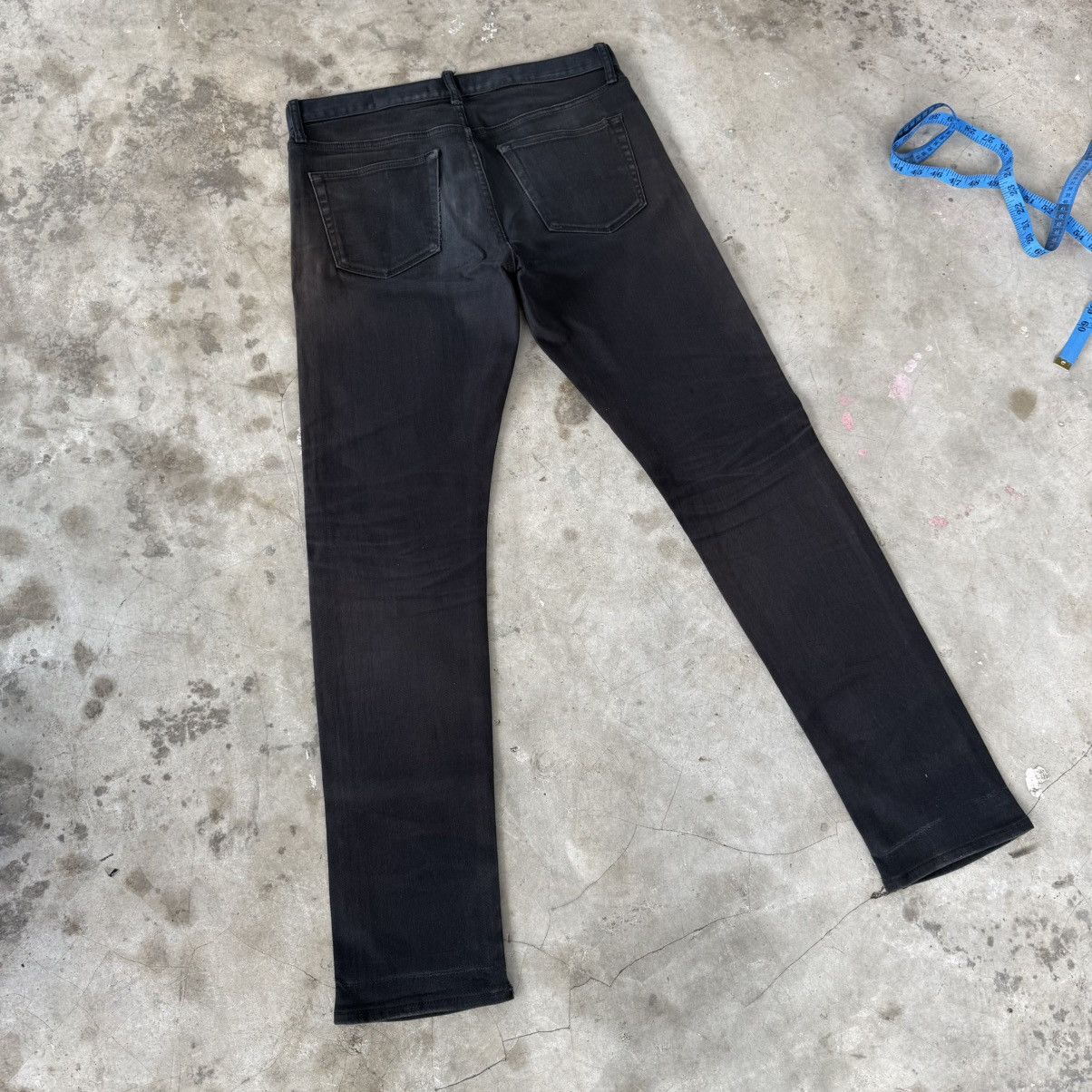 All Blacks W33 Vintage Japanese Brand Selvedge Slim Fit Black Denim Size US 33 - 10 Thumbnail