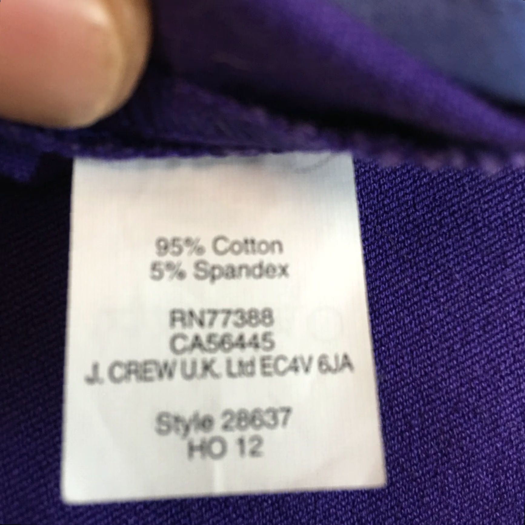 J.Crew Vintage J.Crew Womens Casual Straight Pants 8 Blue Cotton Spandex Mid Rise Flat Front Slim Fit Size 32" / US 10 / IT 46 - 6 Thumbnail