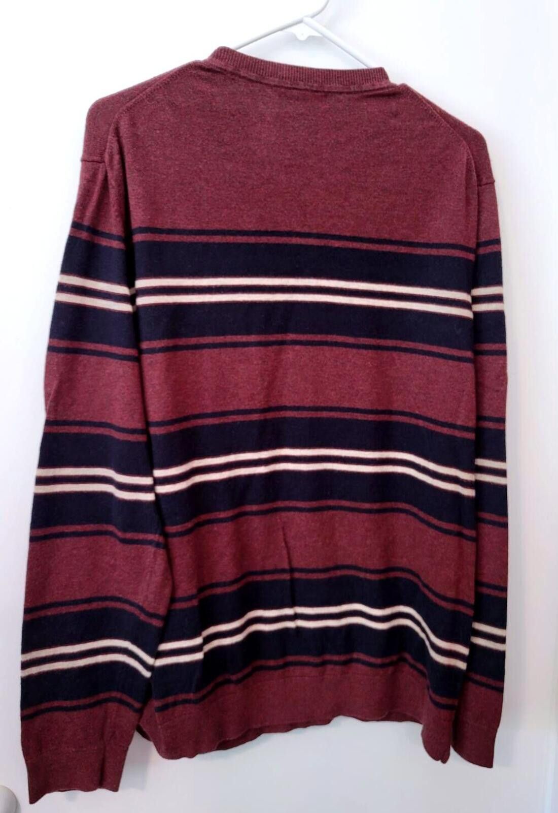 Banana Republic Men's Banana Republic XL Striped Crewneck Sweater Size US XL / EU 56 / 4 - 2 Thumbnail