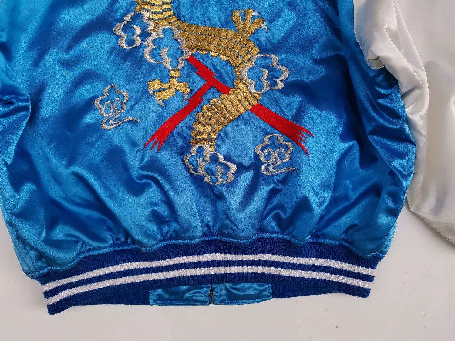 Japanese Brand Vintage!!! Sukajan Dragon Souvenir Embroidered Logo Jacket Size US L / EU 52-54 / 3 - 11 Thumbnail