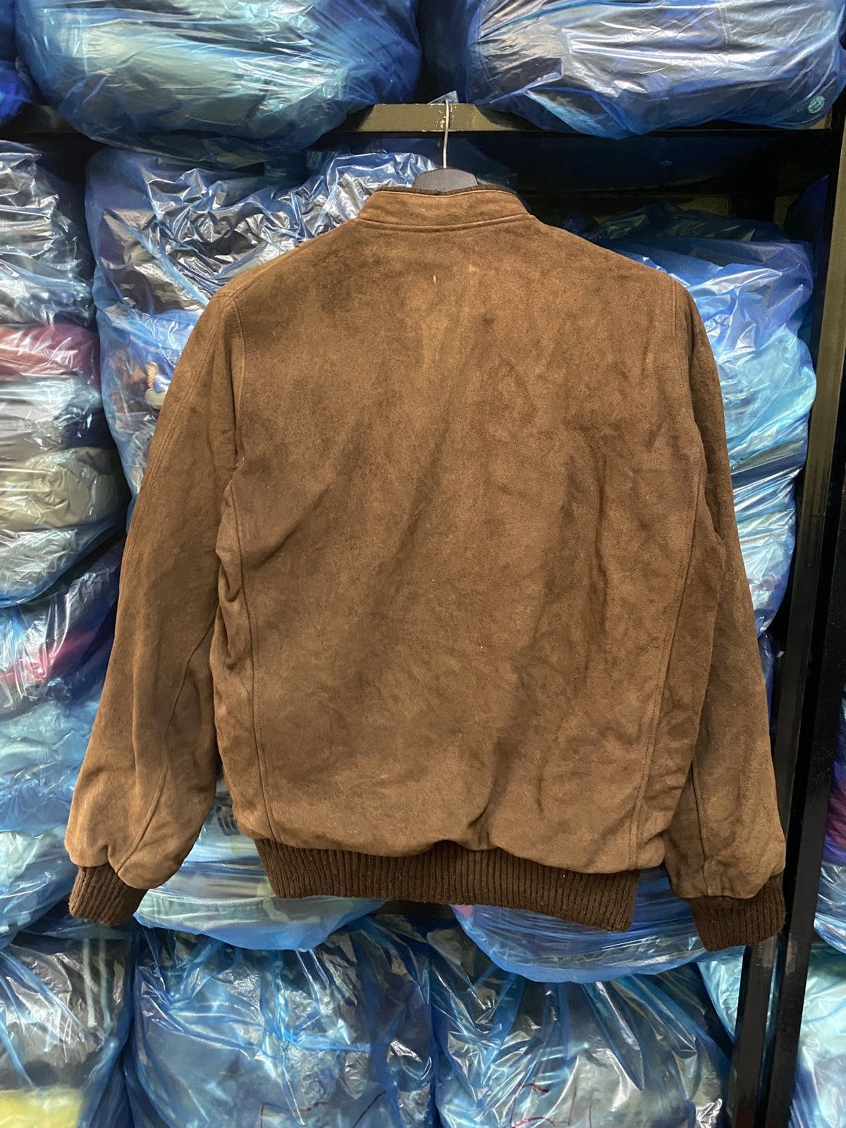 Japanese Brand Vintage 80s Eroica Tokyo Osaka Brown Suede Leather Bomber Size US M / EU 48-50 / 2 - 11 Thumbnail