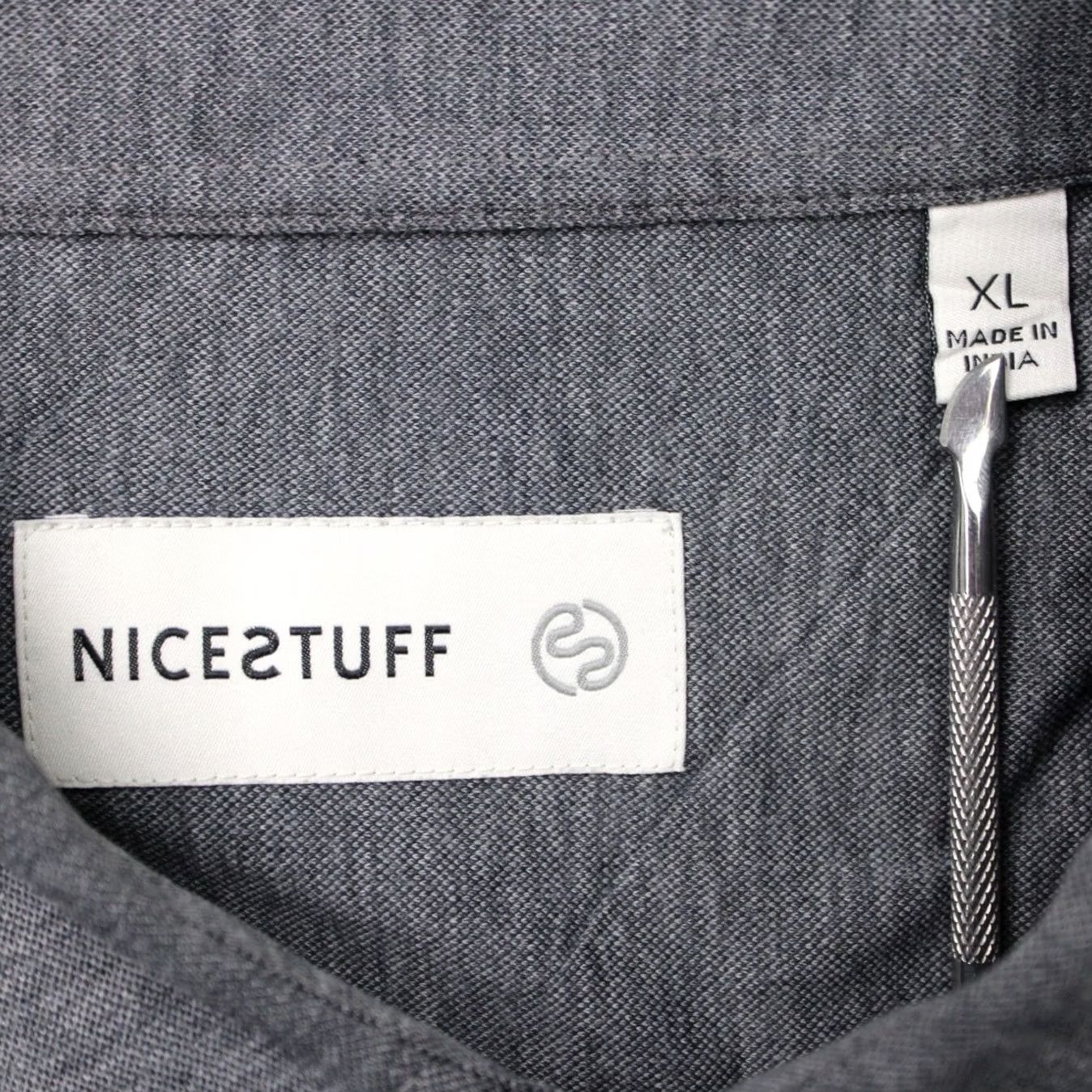 Vintage Nice Stuff Shirt Mens XL Gray 100% Cotton Short Sleeve Button Up Casual Preppy Size US XL / EU 56 / 4 - 6 Thumbnail