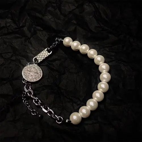 Jewelry × Vintage Stylish Adjustable Pearl Chain Bracelet Size ONE SIZE - 3 Thumbnail