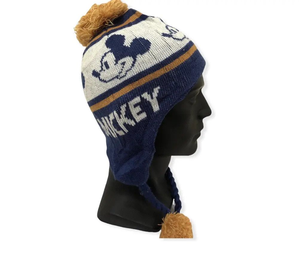 Disney × Mickey Mouse Vintage Mickey Mouse Cartoon Earflap Beanie Hat Size ONE SIZE - 2 Thumbnail