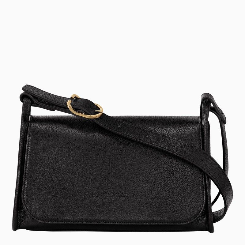 Longchamp Shoulder Bag M Le Foulonné Black, Women's