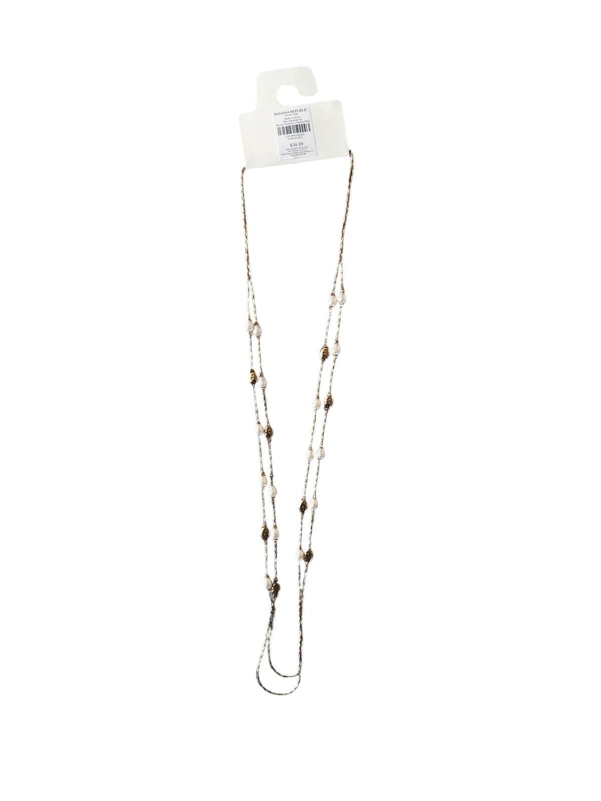 Banana Republic Banana Republic Pearl and Gold Tone Layered Necklace NWT Size ONE SIZE - 2 Thumbnail