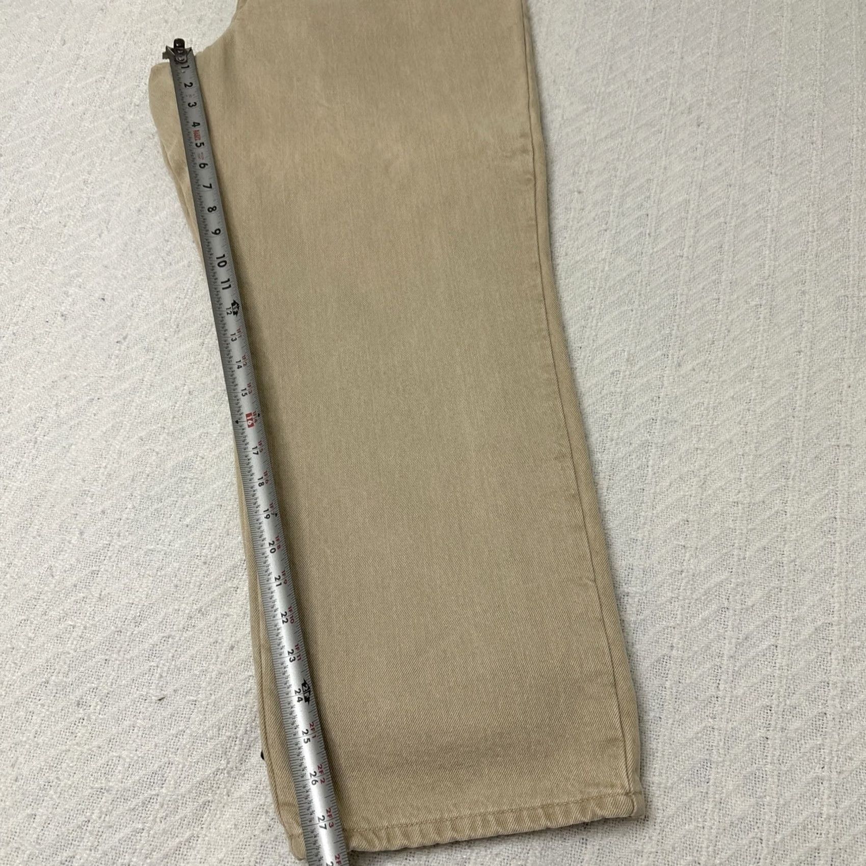 Vintage VINTAGE LL Bean Jeans Classic Fit Size 40 X 32 Beige Blanket Lined 90s Men Denim Straight Size US 40 / EU 56 - 4 Thumbnail