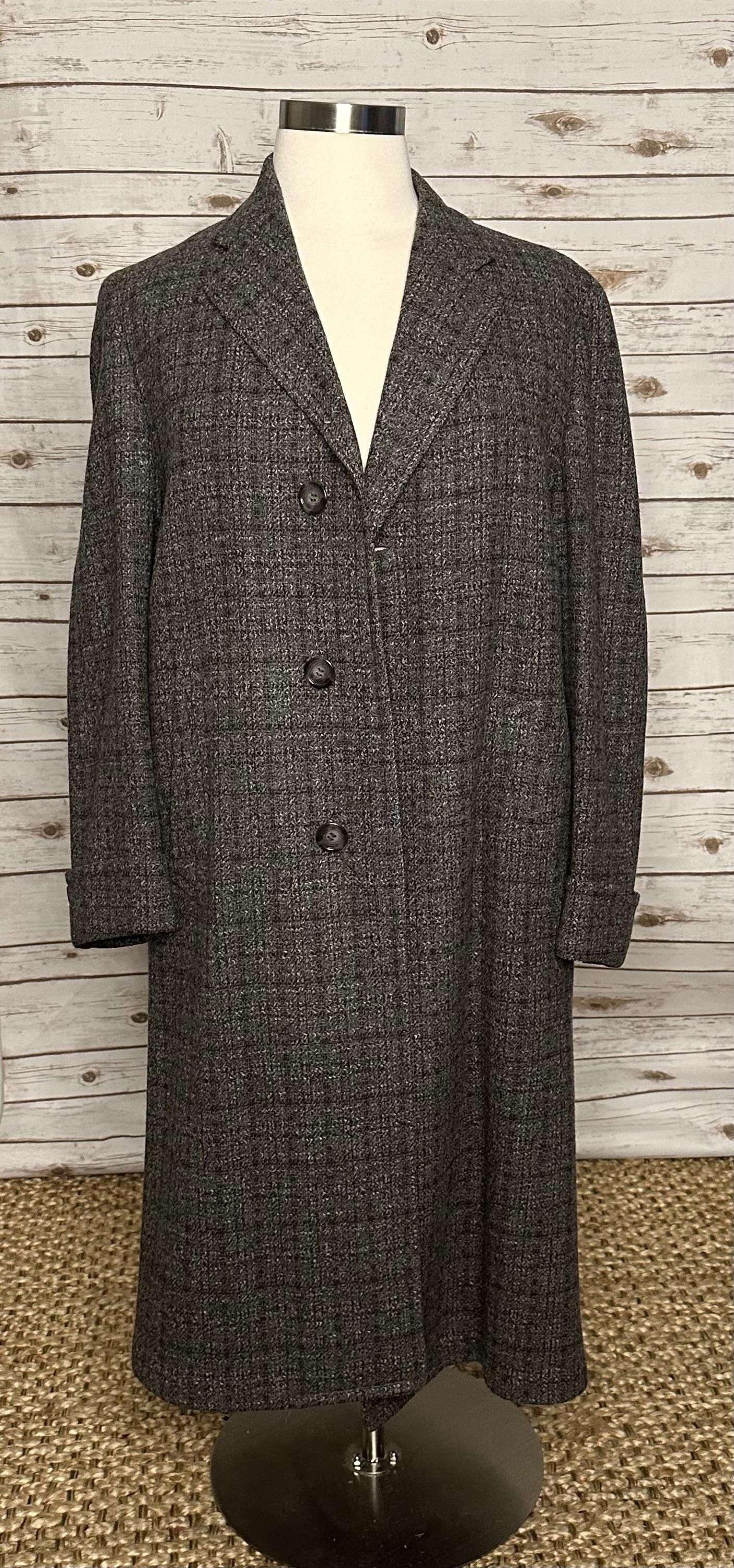 Hart Schaffner Marx Vintage Hart, Schaffner & Marx tweed wool overcoat Size 44 Size US XL / EU 56 / 4 - 1 Thumbnail