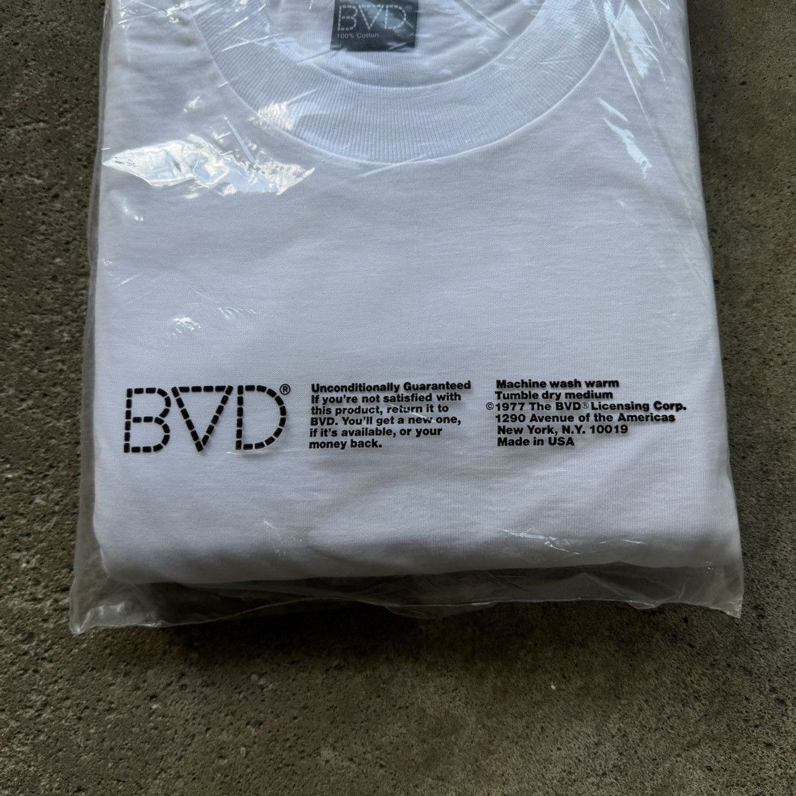 Vintage Vintage 70s BVD Blank White Combed Cotton Tee Shirt Pack (3) Size US XL / EU 56 / 4 - 2 Thumbnail