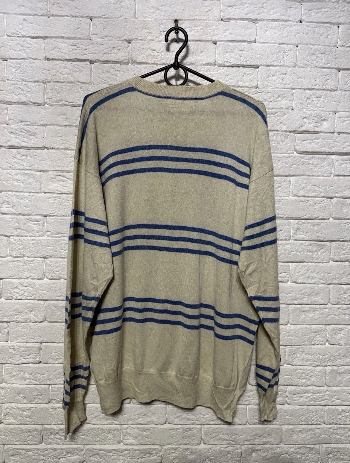 Yves Saint Laurent Vintage Yves Saint Laurent Striped Knit Sweater YSL Sz XL Size US XL / EU 56 / 4 - 6 Thumbnail